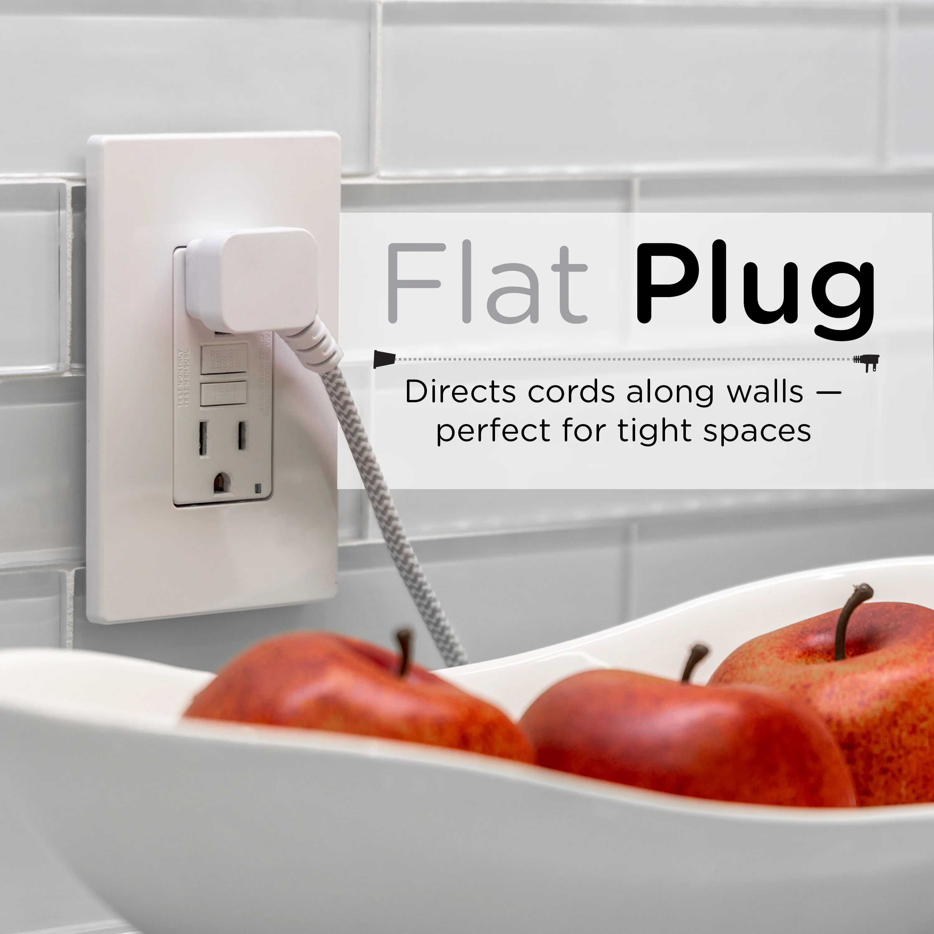Cordinate 8ft. 3-Outlet Indoor Extension Cord - Image 5