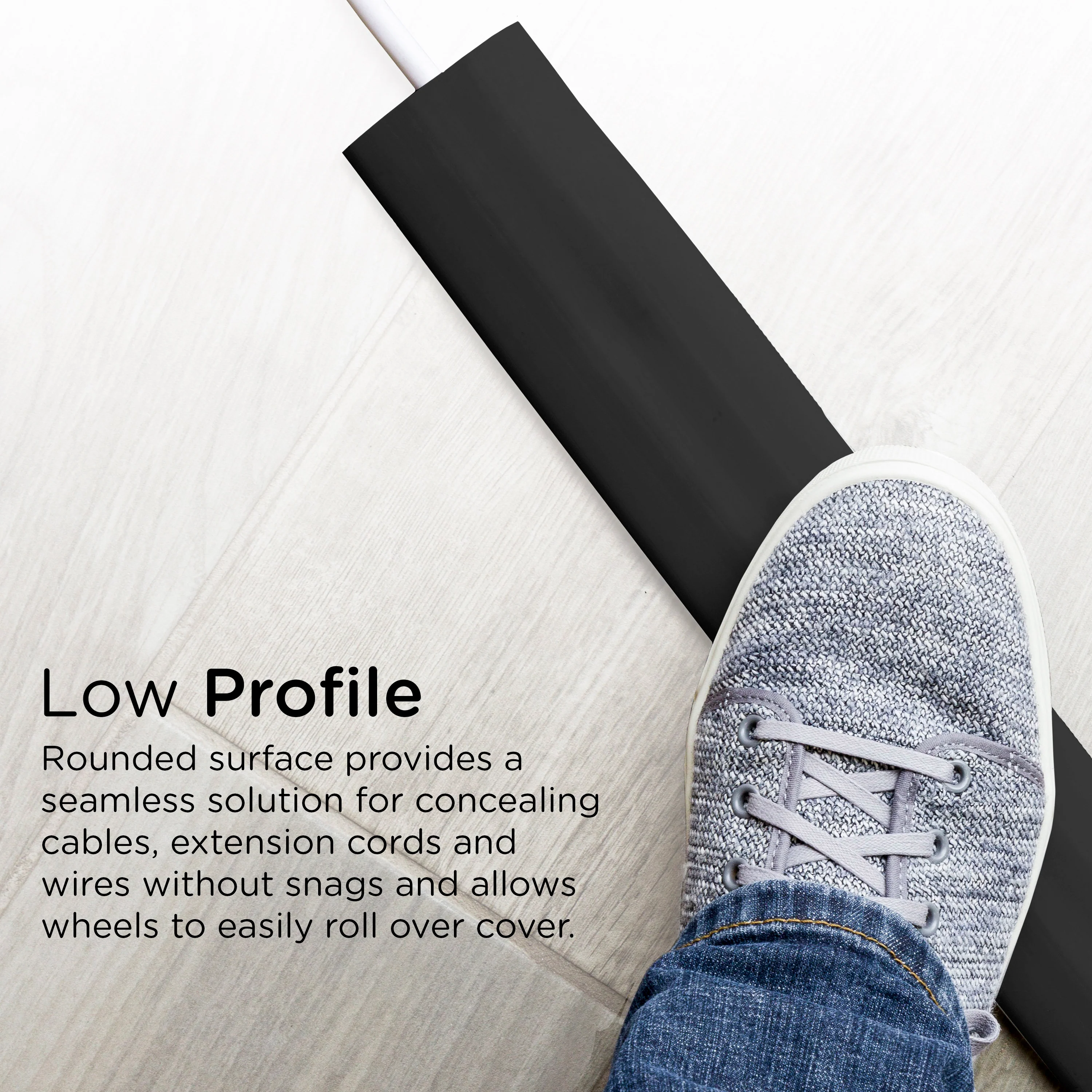 Cordinate Cable Management Floor Cover, 10ft., Black - Image 5