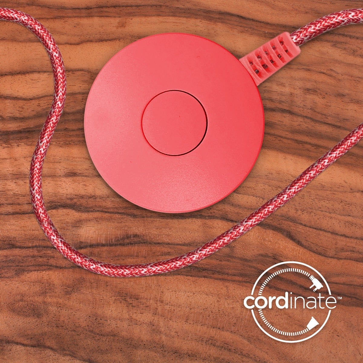 Cordinate Tabletop Switch with 6ft. Braided Cord, Coral - Image 8