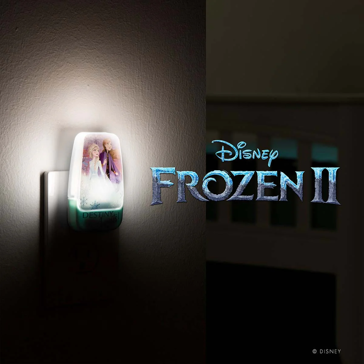 Disney Frozen II Light Sensing LED Night Light, Blue - Image 8