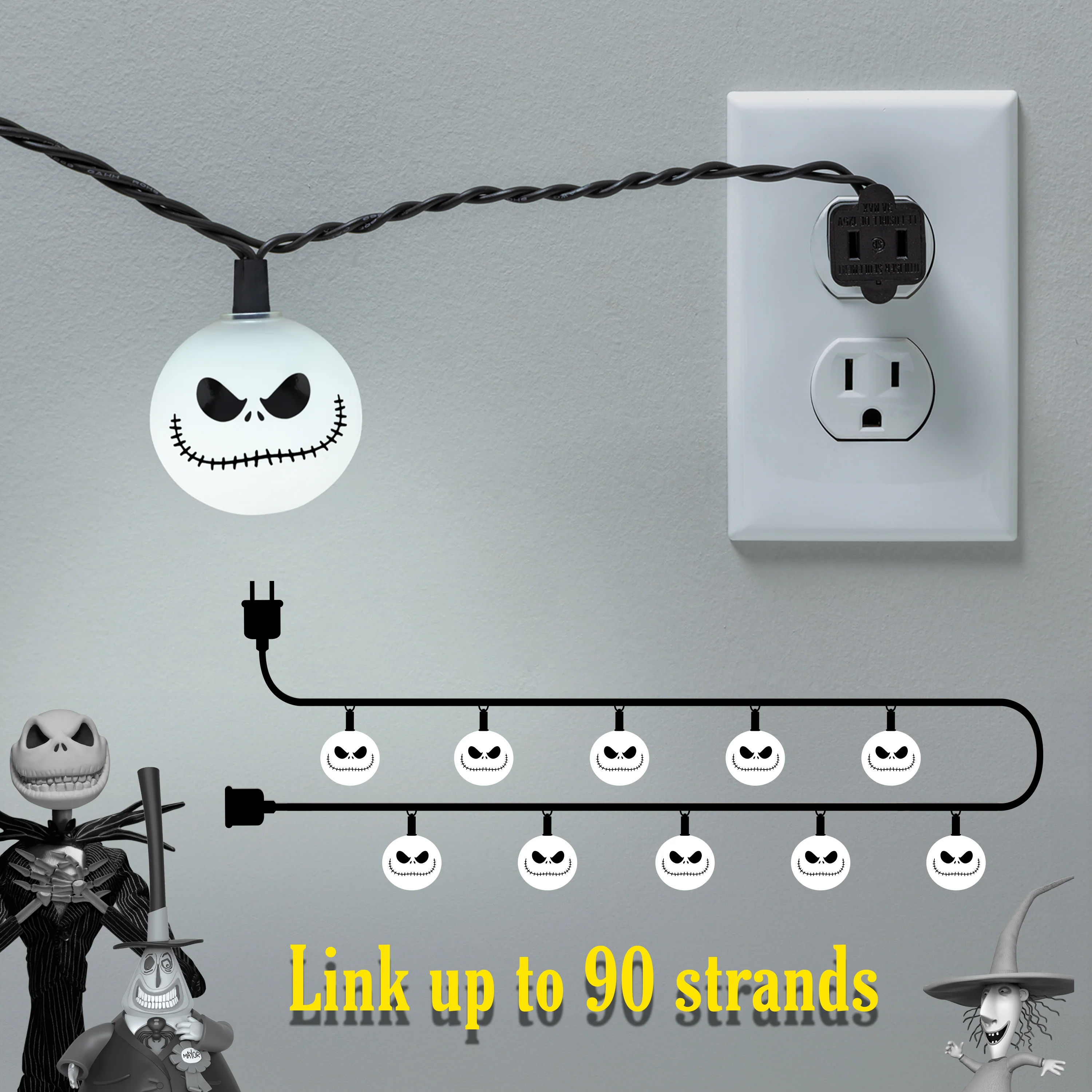 Disney Jack Skellington String Lights - Image 5