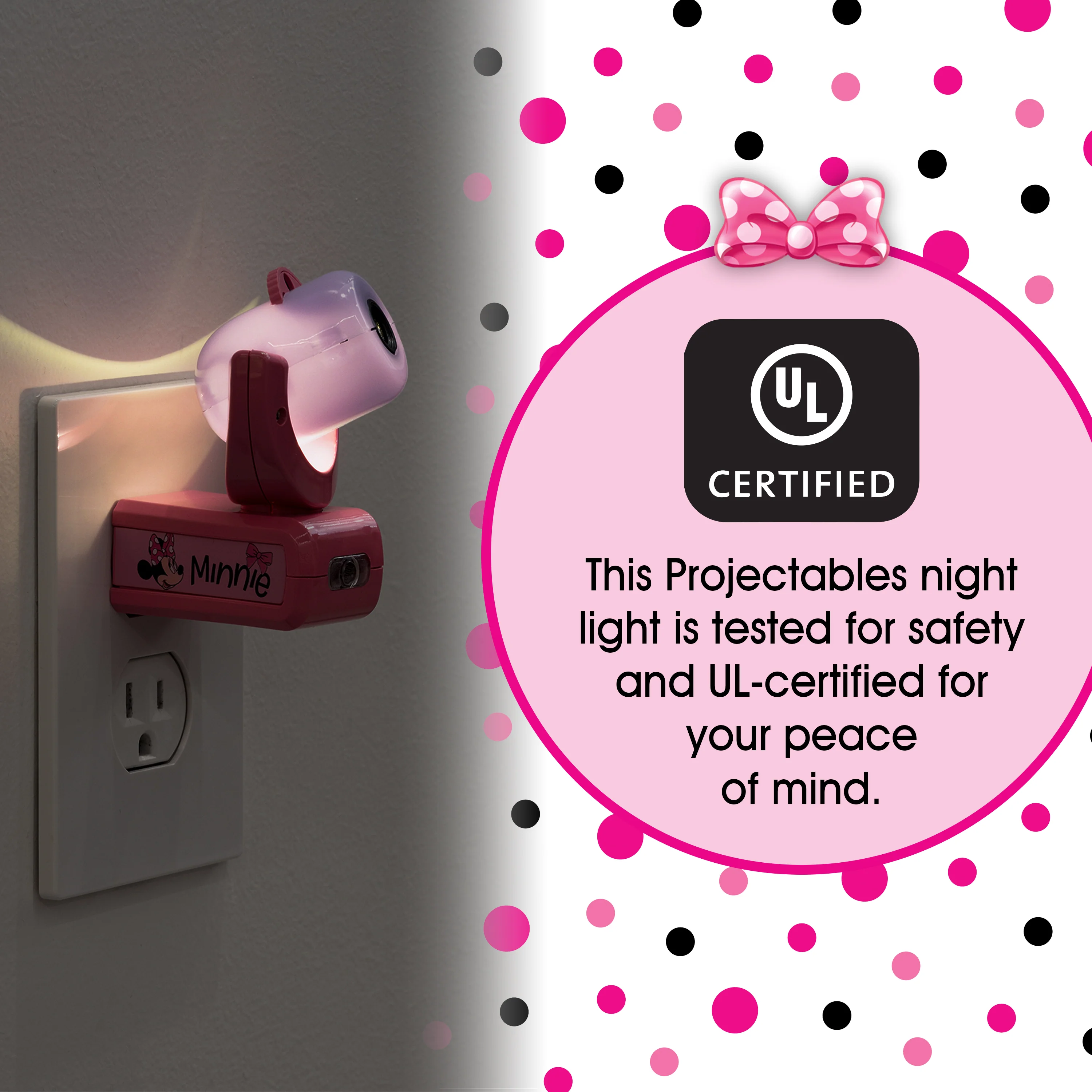 Disney Projectables Disney Minnie Mouse LED Kids Night Light - Image 6