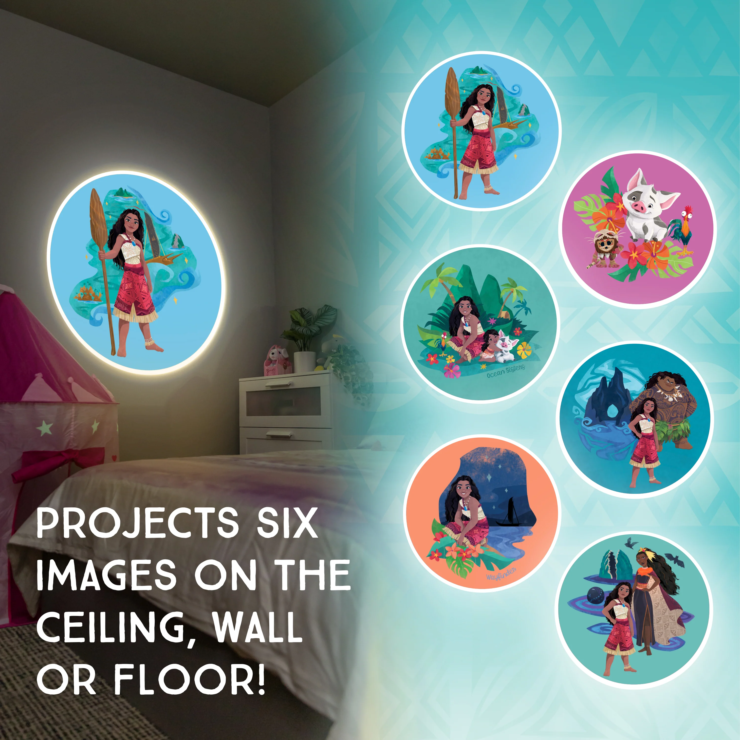 Disney’s Moana 2 Projectables LED Night Light - Image 2