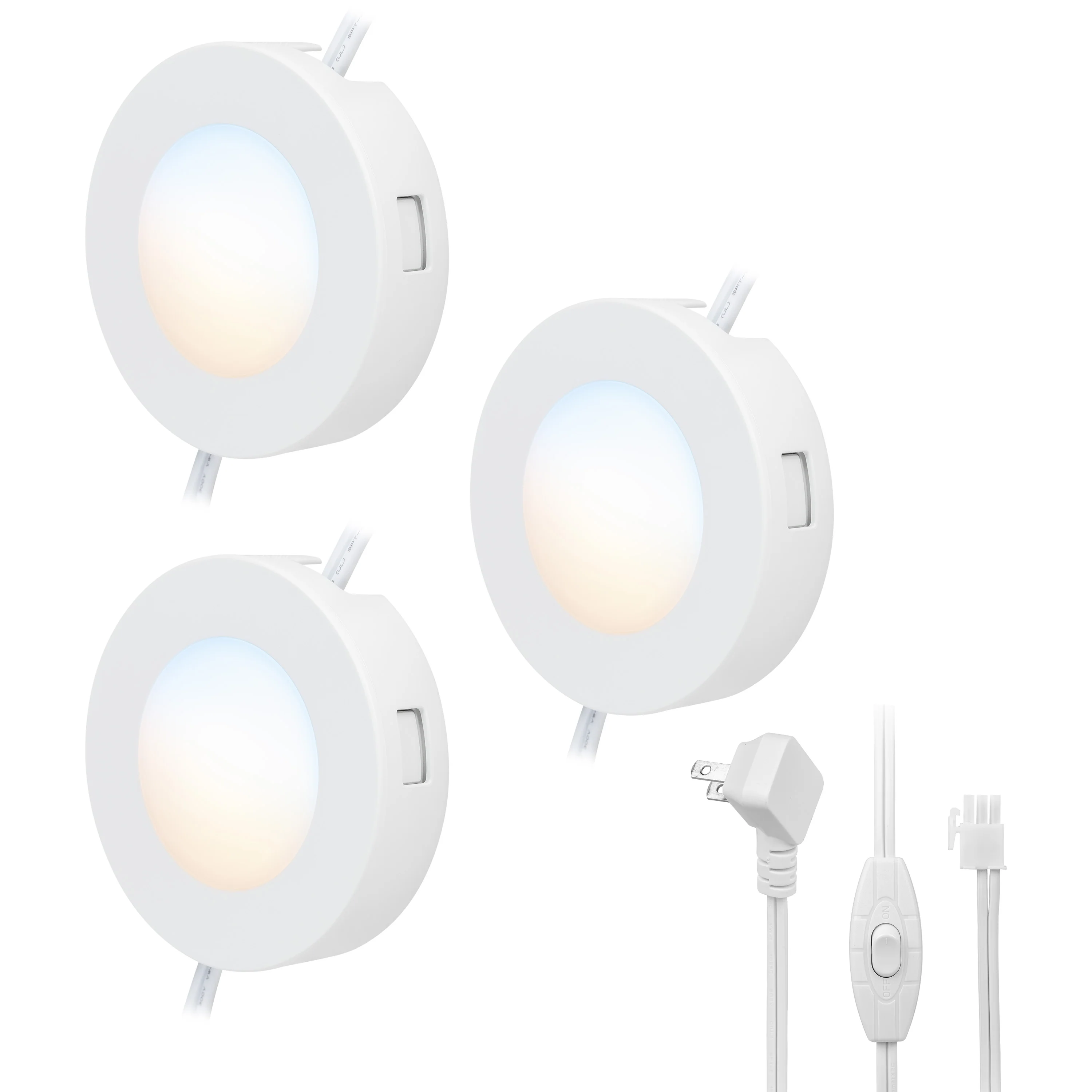 Enbrighten Color Changing Cabinet Puck Lights Plug-In, White - Image 7