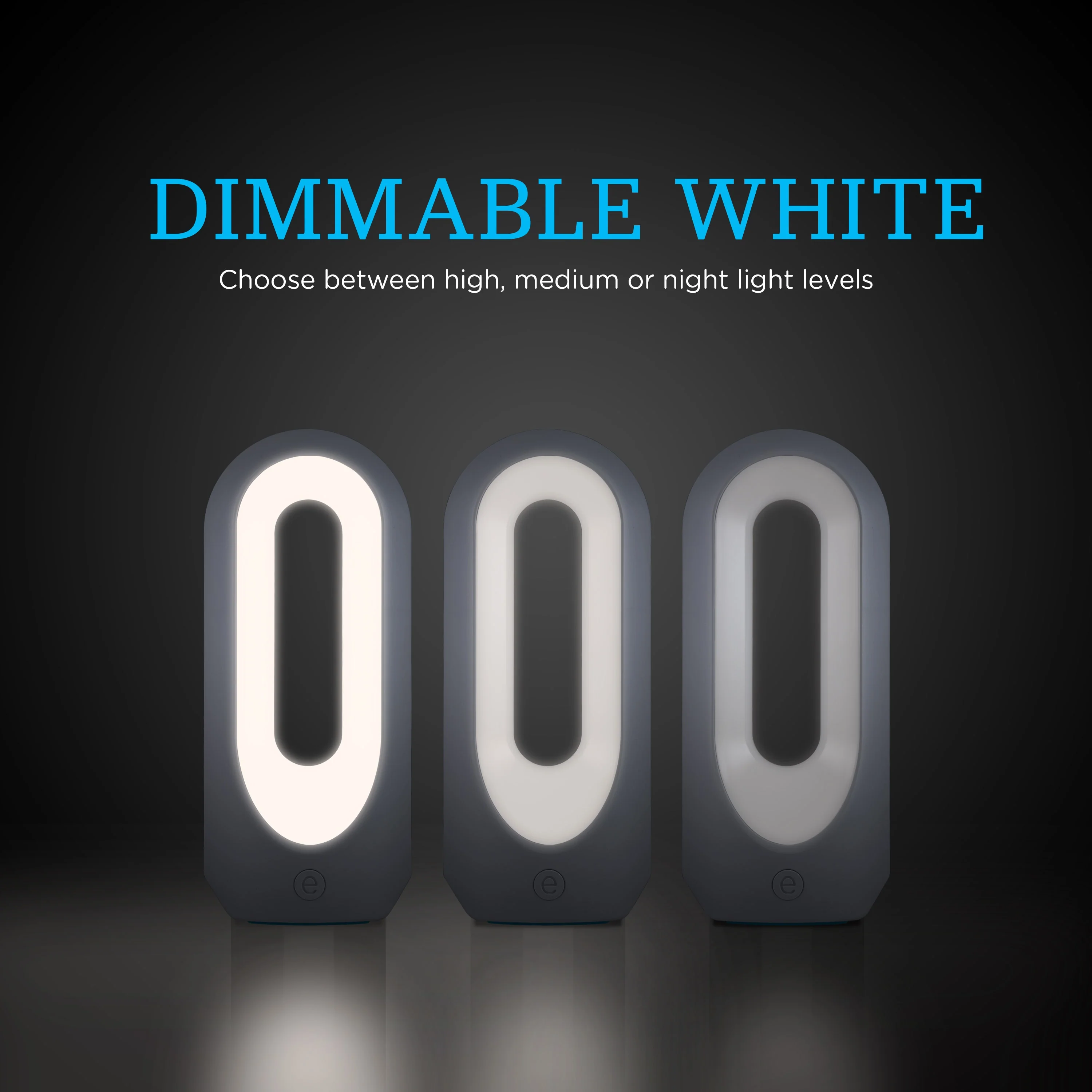 Enbrighten Dimmable Color Changing LED Tabletop Lamp, White - Image 4