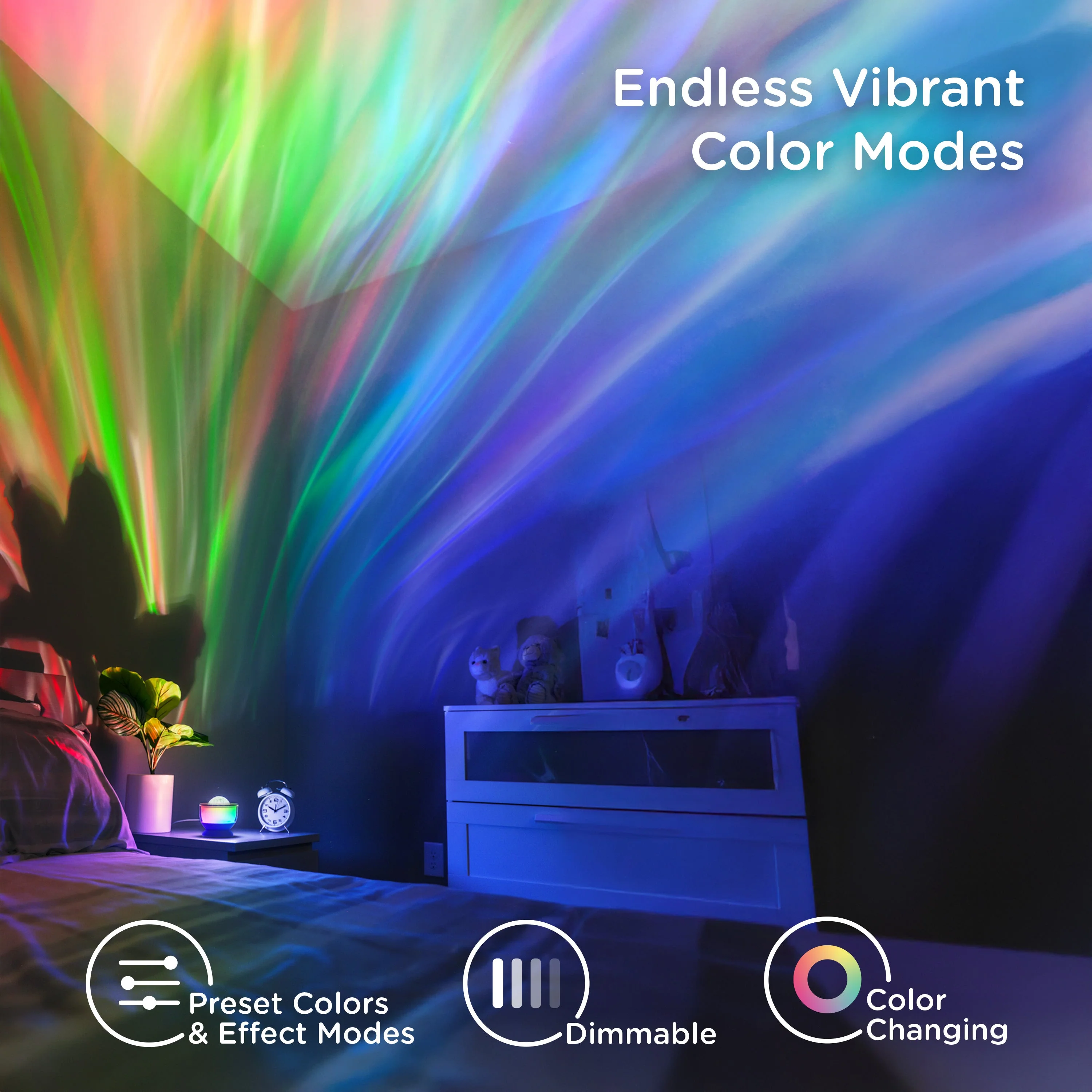 Enbrighten Galaxy Wave Projector Globe Light - Image 3
