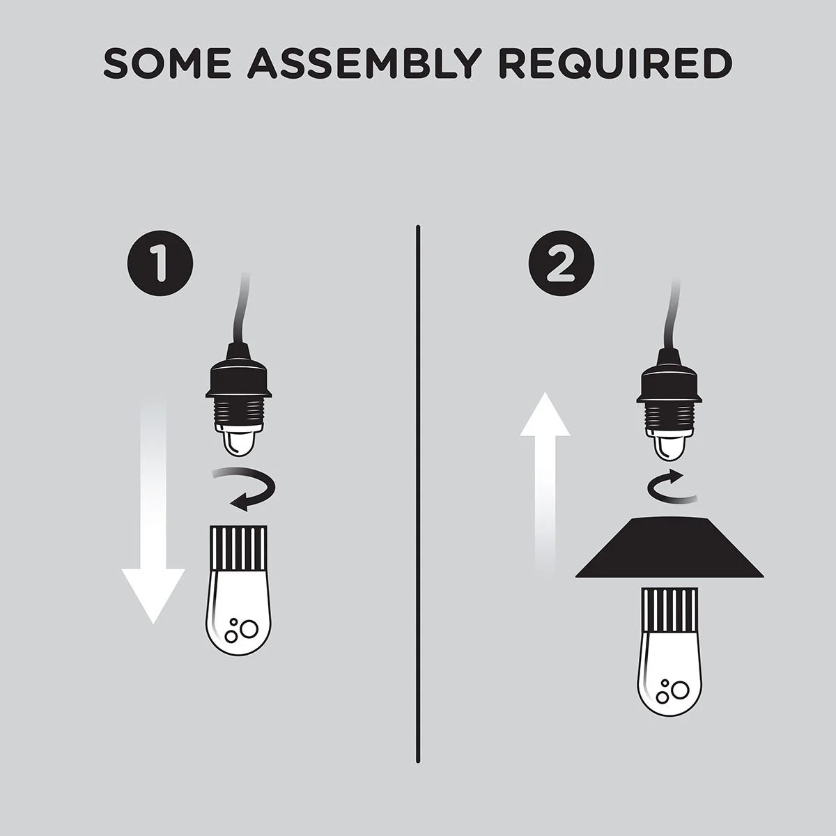 Enbrighten Light Bundle - Classic LED Cafe Lights (6 Bulbs, 12ft. White Cord) and 6 Stainless Steel Cage Shades - Image 6