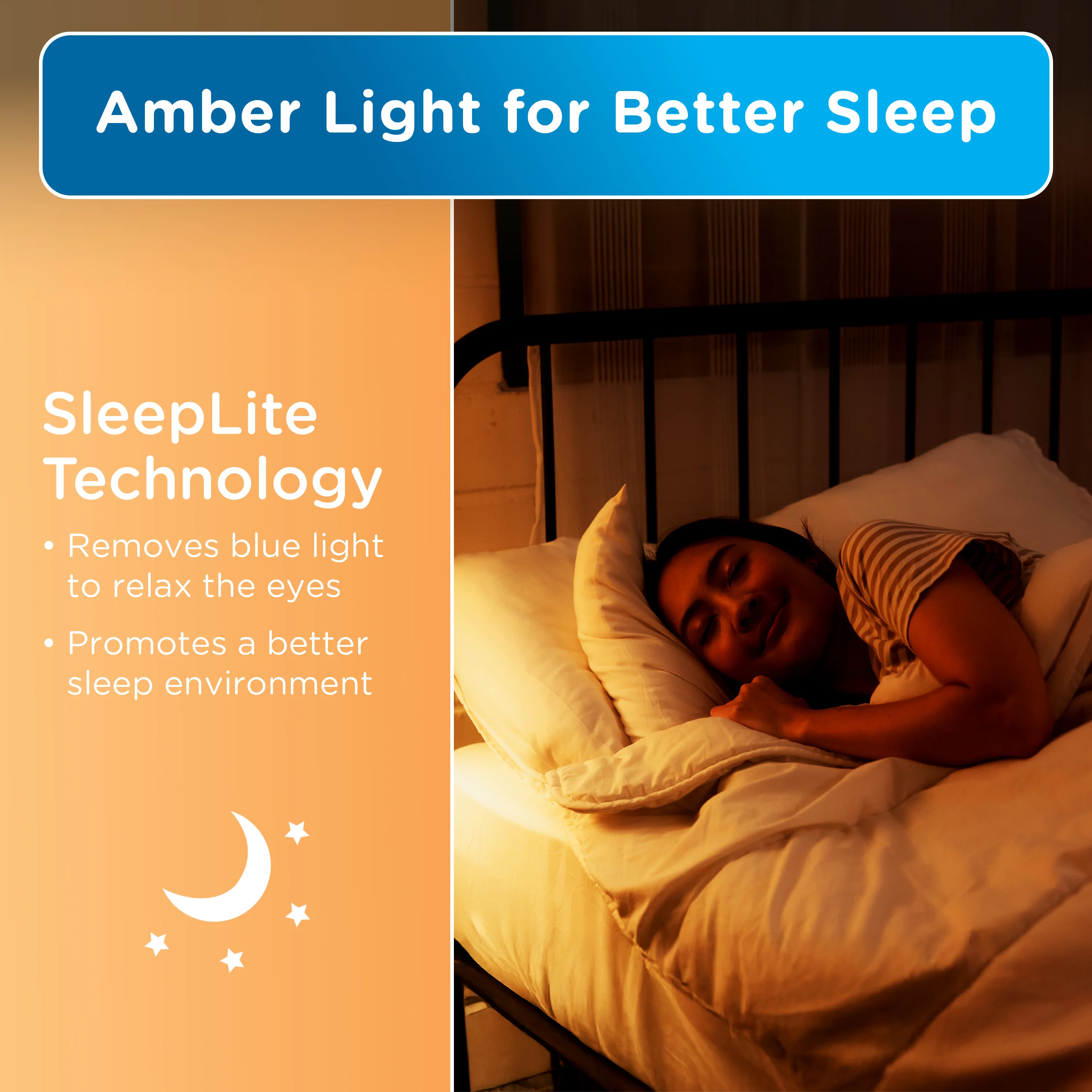 Enbrighten SleepLite Night Light, Motion Select, Motion-Boost, Amber LED, Coverlite, Backlit, Oil Rubbed Bronze - Image 2