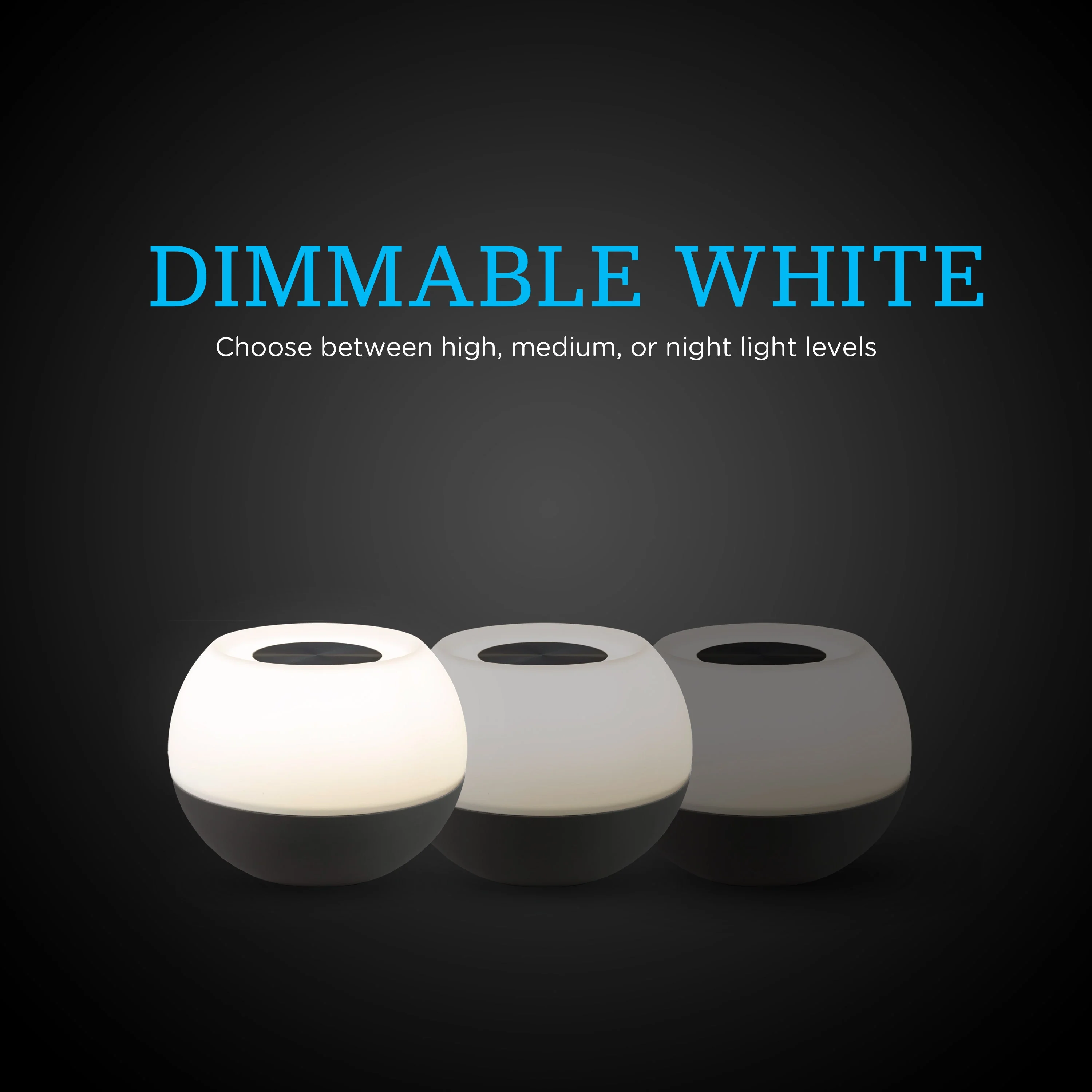 Enbrighten USB-Powered Color-Changing Tabletop LED Mini Bowl Night Light, Gray - Image 5