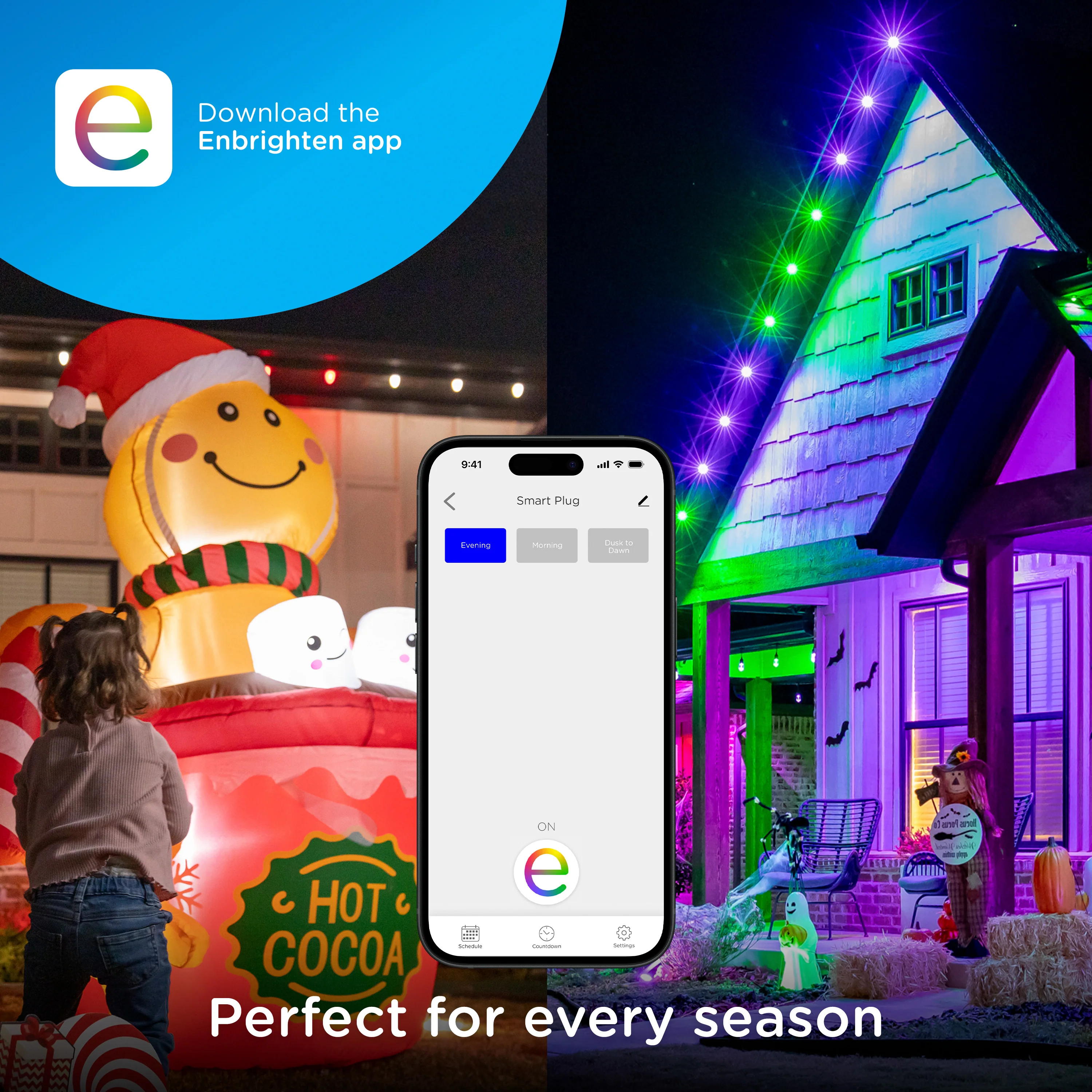 Enbrighten Vibe Outdoor Dual‑Outlet Wi‑Fi Matter Smart Plug - Image 2