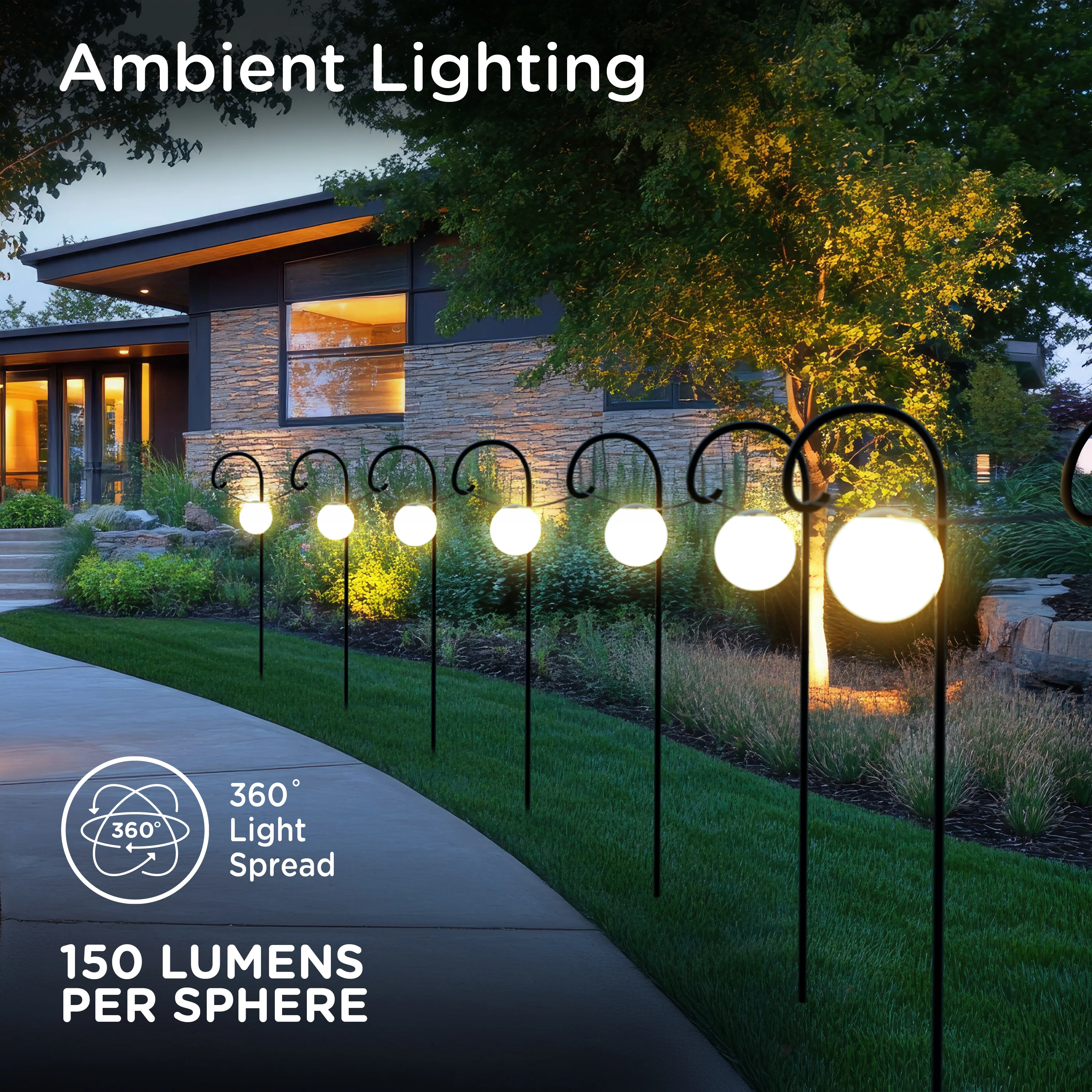 Enbrighten VIBE Wi-Fi Sphere Lights, 12 Lights, 57ft. - Image 7