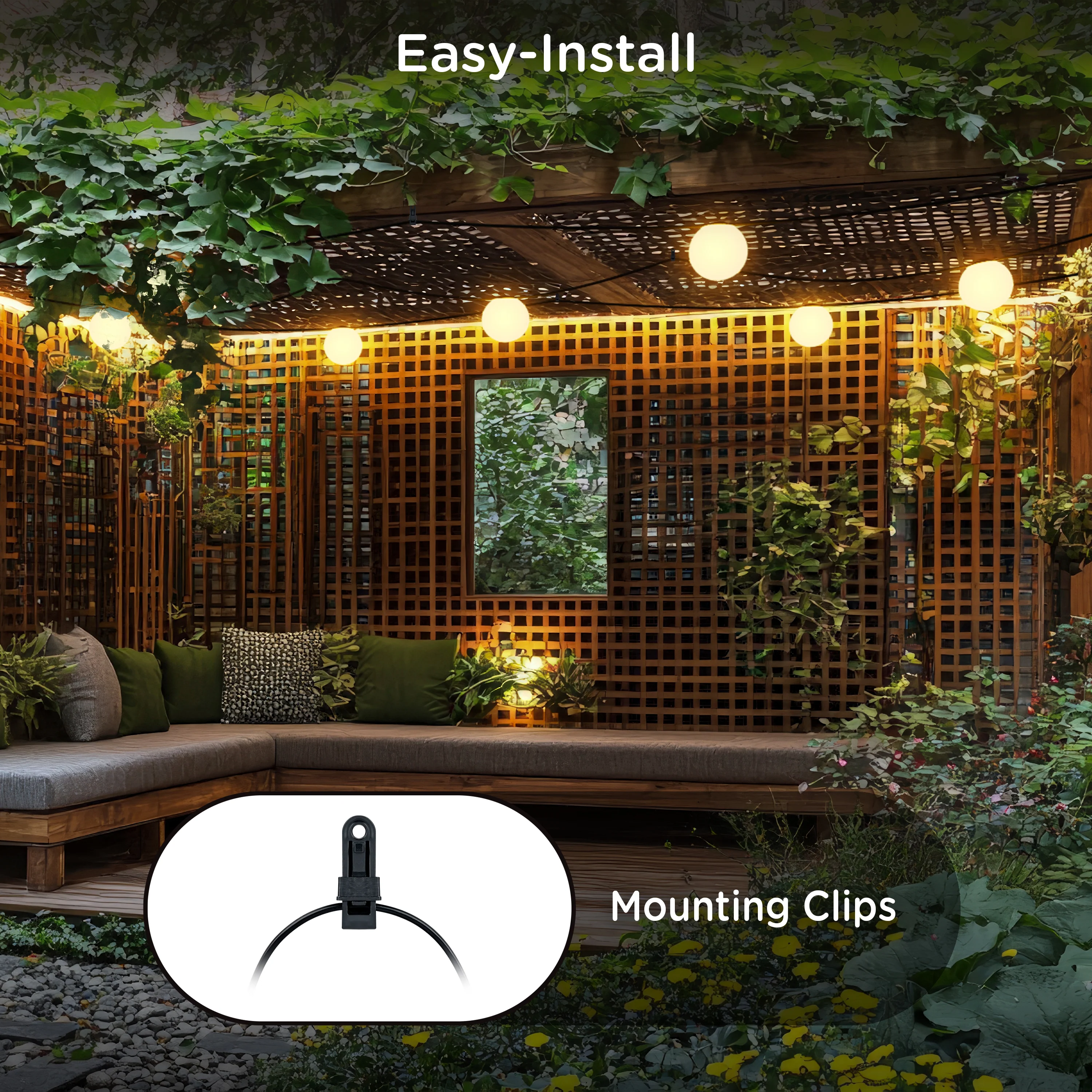 Enbrighten VIBE Wi-Fi Sphere Lights, 12 Lights, 57ft. - Image 9