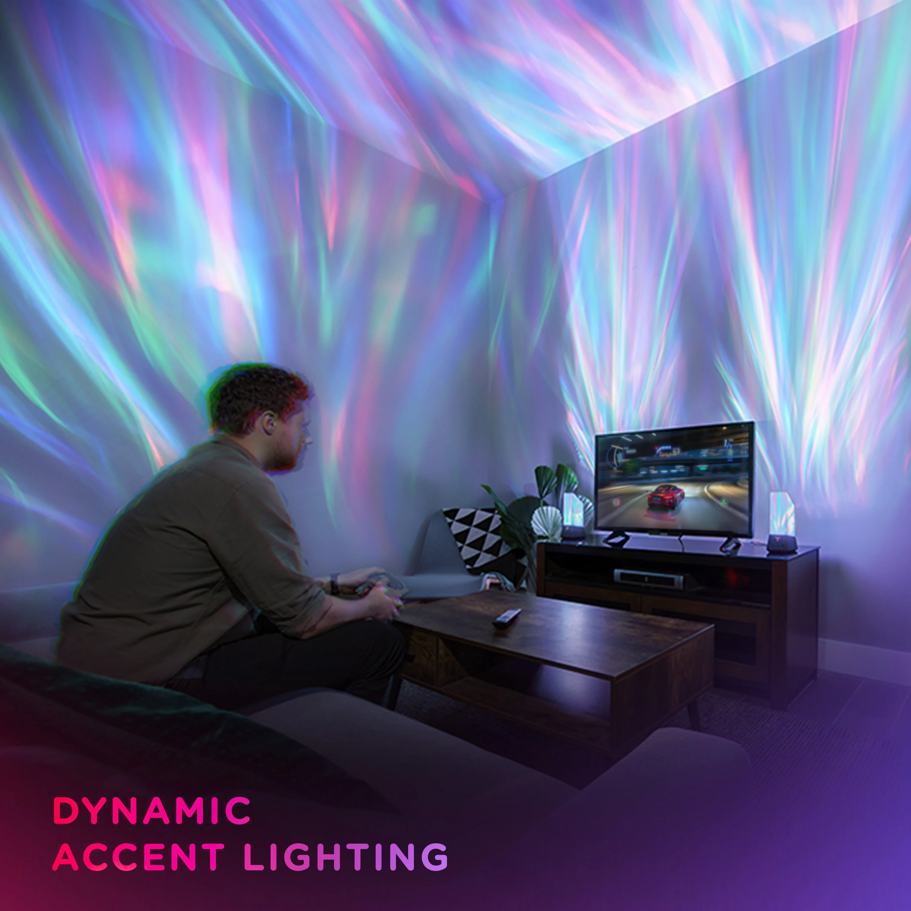 Enbrighten WiFi VIBE Galaxy Projector Titan Tower Night Lights - Image 3