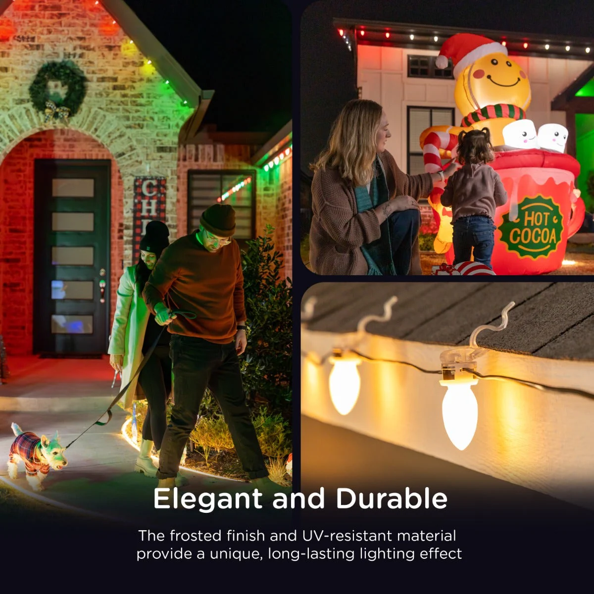 Enbrighten WiFi VIBE Eternity Eave Lights C9 Bulb Covers, 12 Pack - Image 3