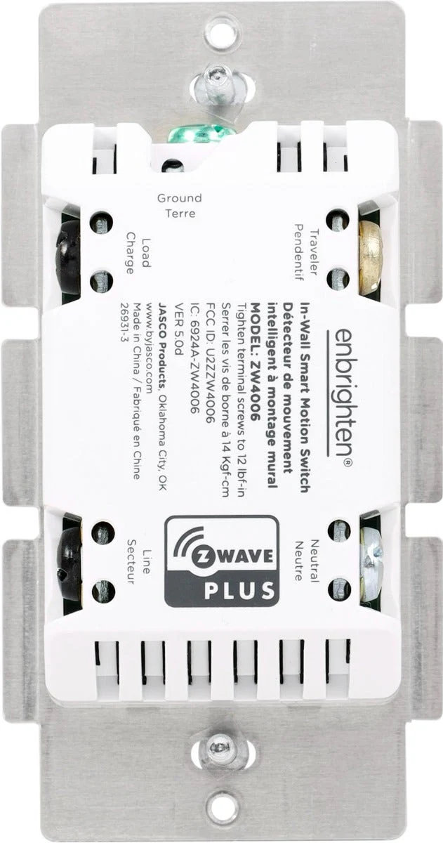 Enbrighten Z-Wave In-Wall Smart Motion Switch, White/Almond - Image 10