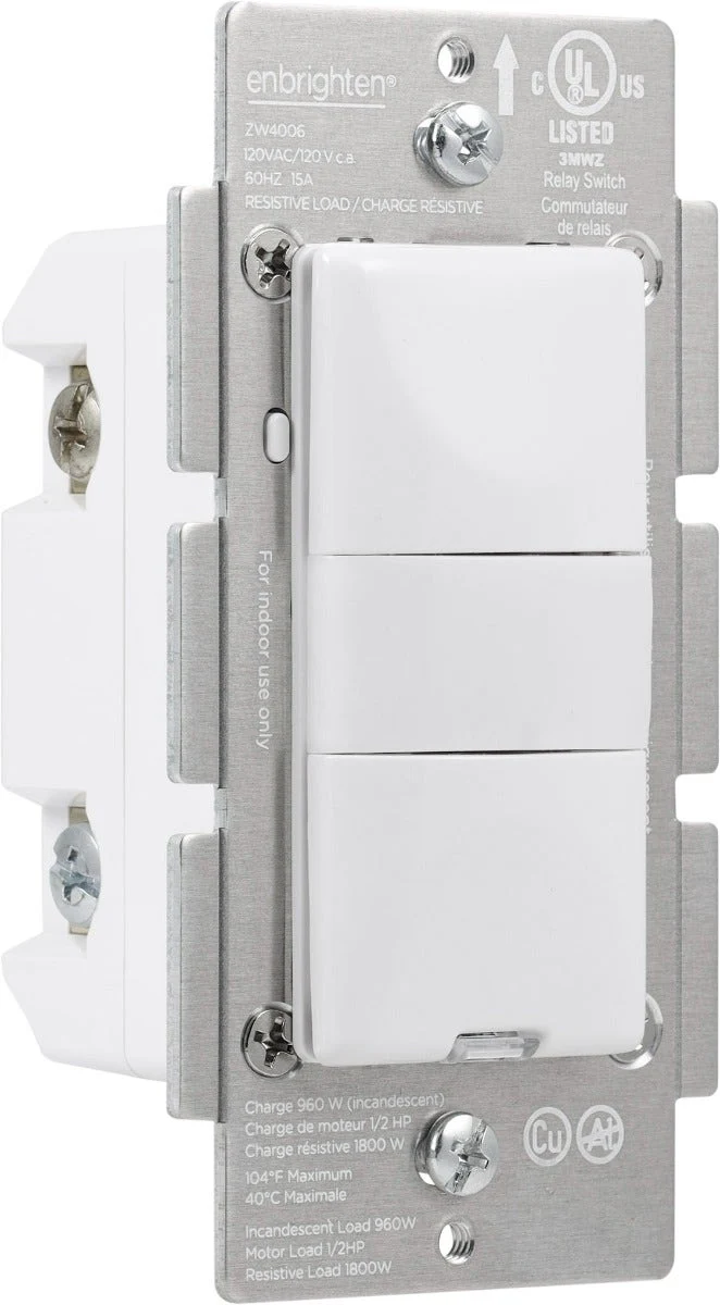Enbrighten Z-Wave In-Wall Smart Motion Switch, White/Almond - Image 8