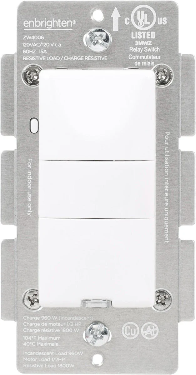 Enbrighten Z-Wave In-Wall Smart Motion Switch, White/Almond - Image 9