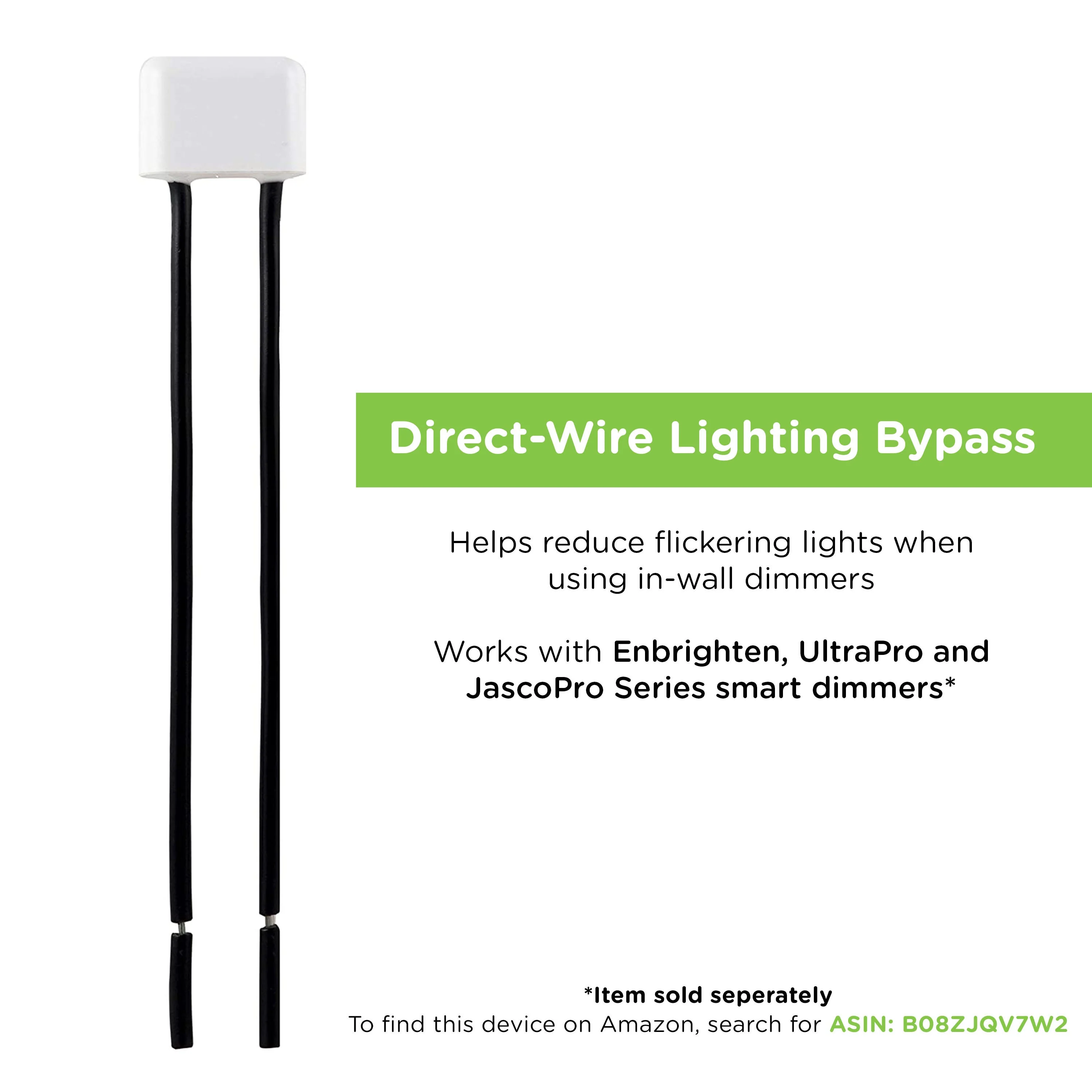 Enbrighten Z-Wave Plus In-Wall Smart Paddle Dimmer, 700 Series, White/Almond - Image 10