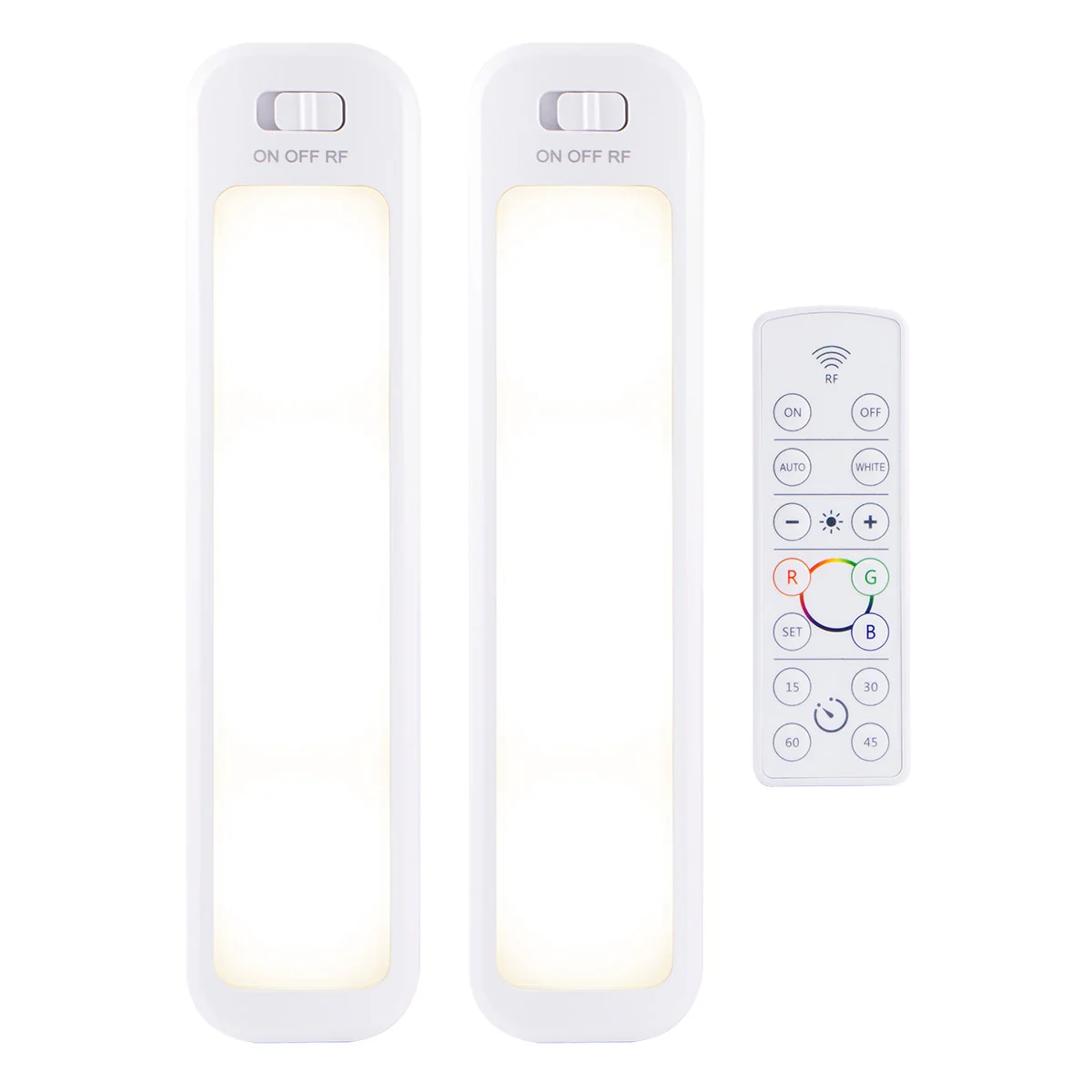 Energizer 12in. Battery Operated Color-Changing LED Light Bar with Remote, 2 Pack, White - Image 3