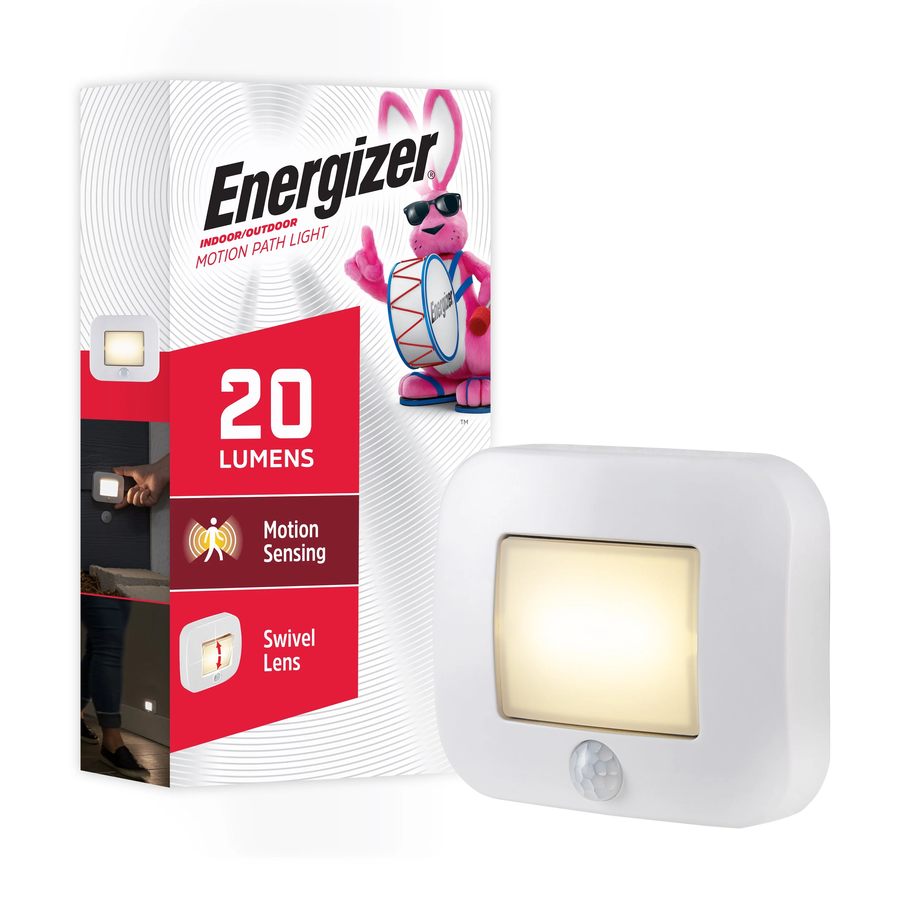 Energizer Indoor/Outdoor Battery Operated Motion Activated LED Path Light, White - Image 10