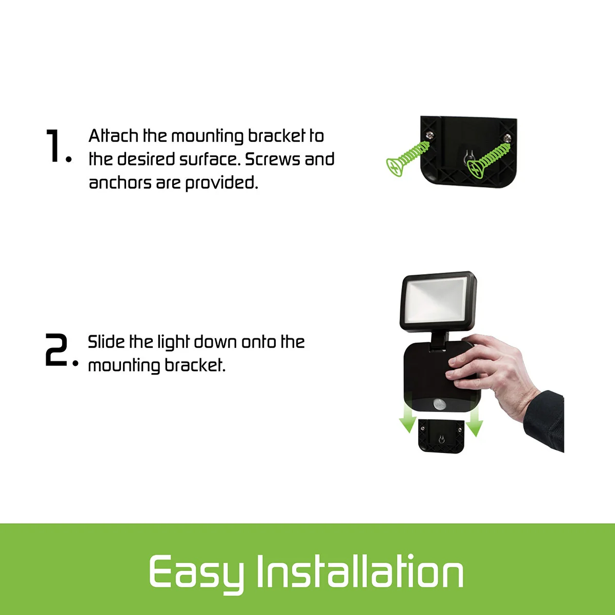 Energizer Outdoor Motion-Sensing LED Dual-Head Security Light, Black - Image 8