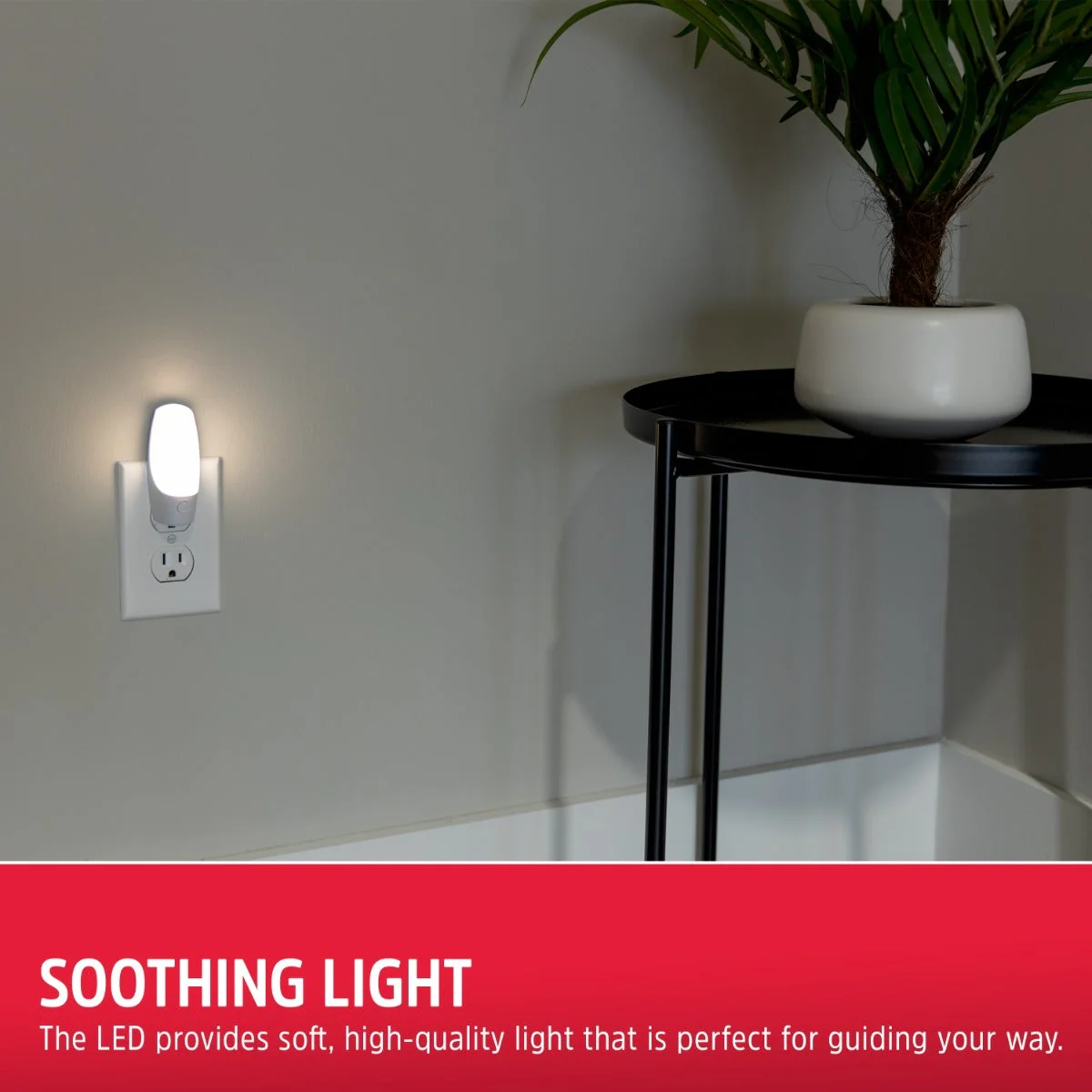 Energizer Plug-In Manual On/Off LED Night Light, White - Image 8