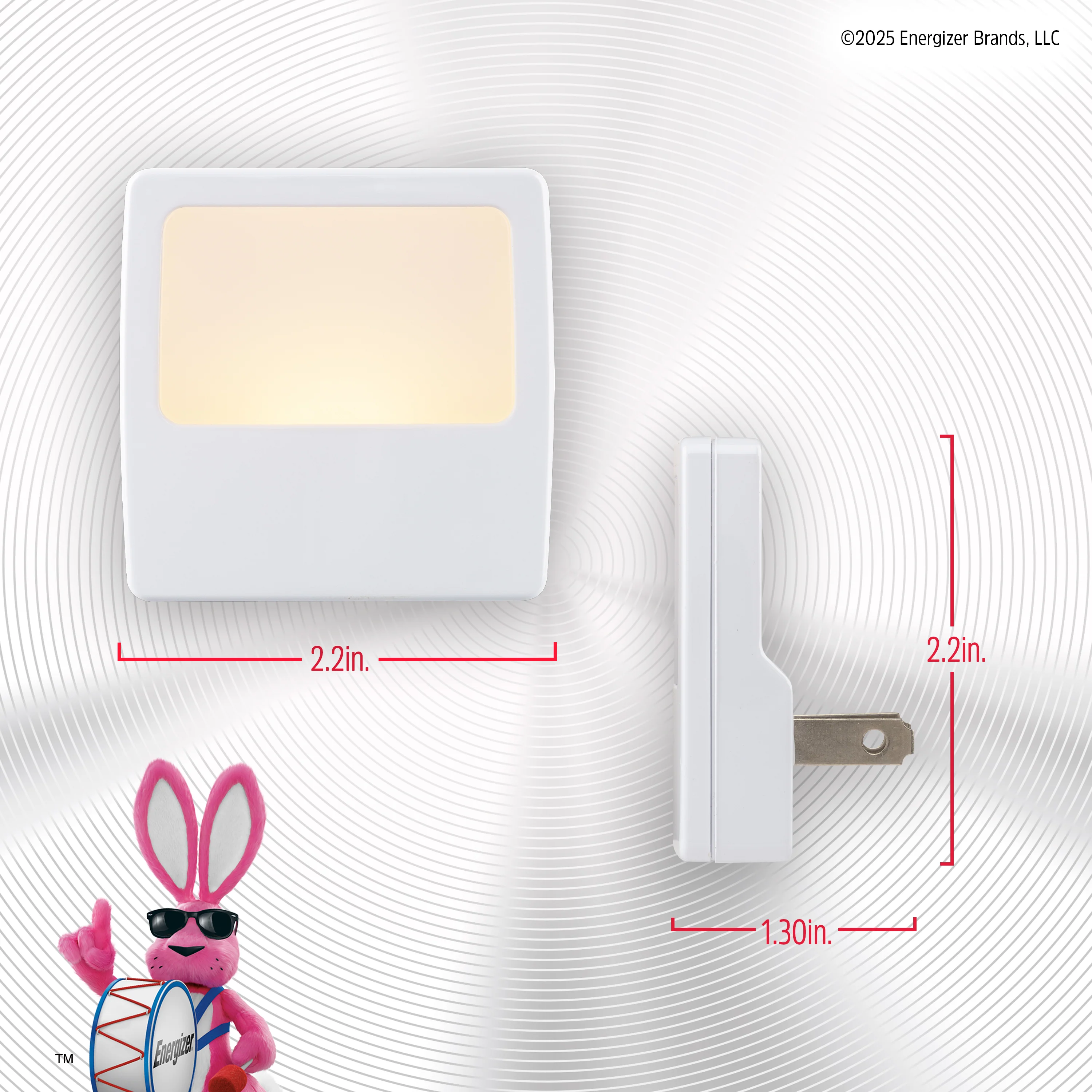 Energizer White Always-On LED Night Light, 2 Pack - Image 3
