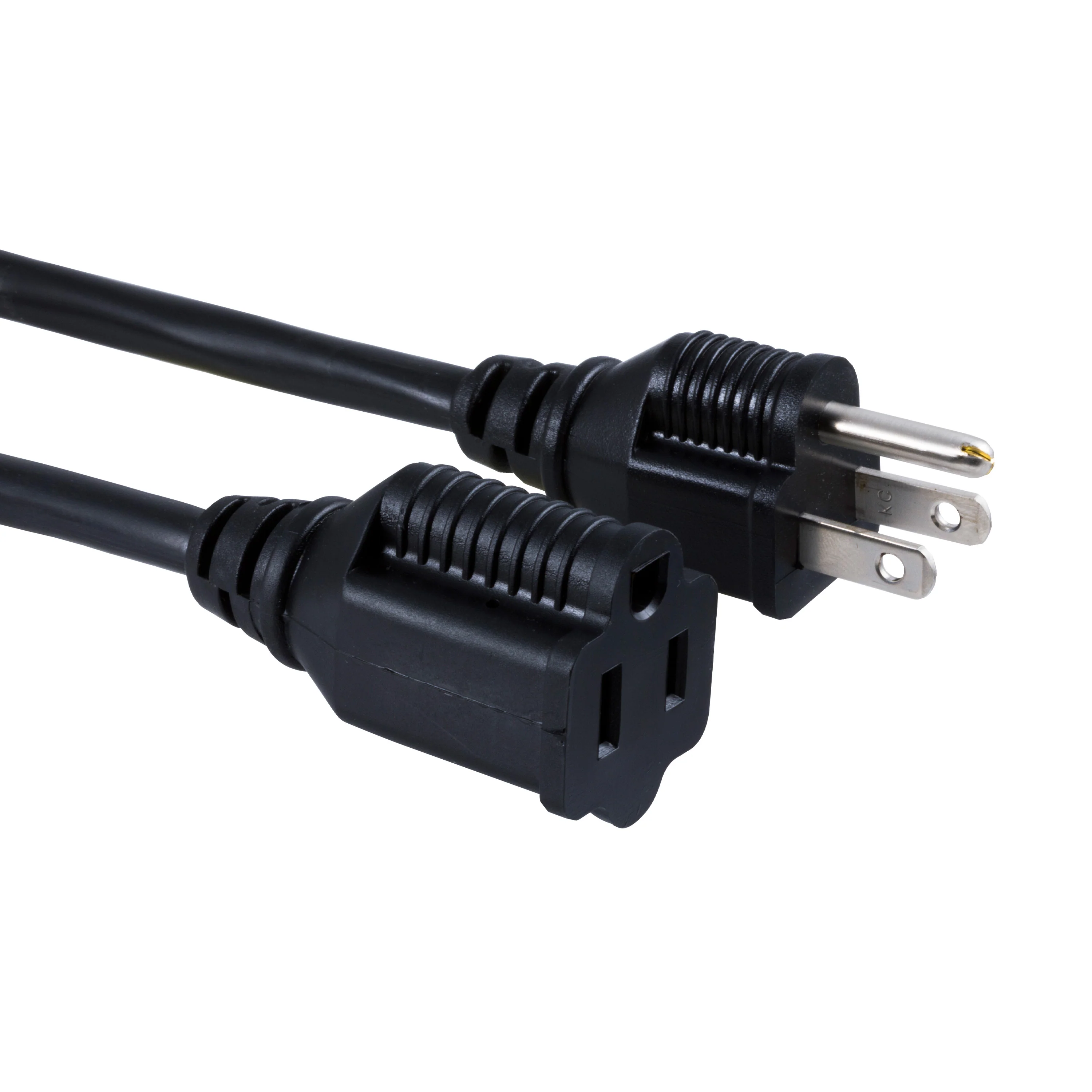 GE 1-Outlet Grounded Extension Cord, 15ft, Black, 2pk - Image 4