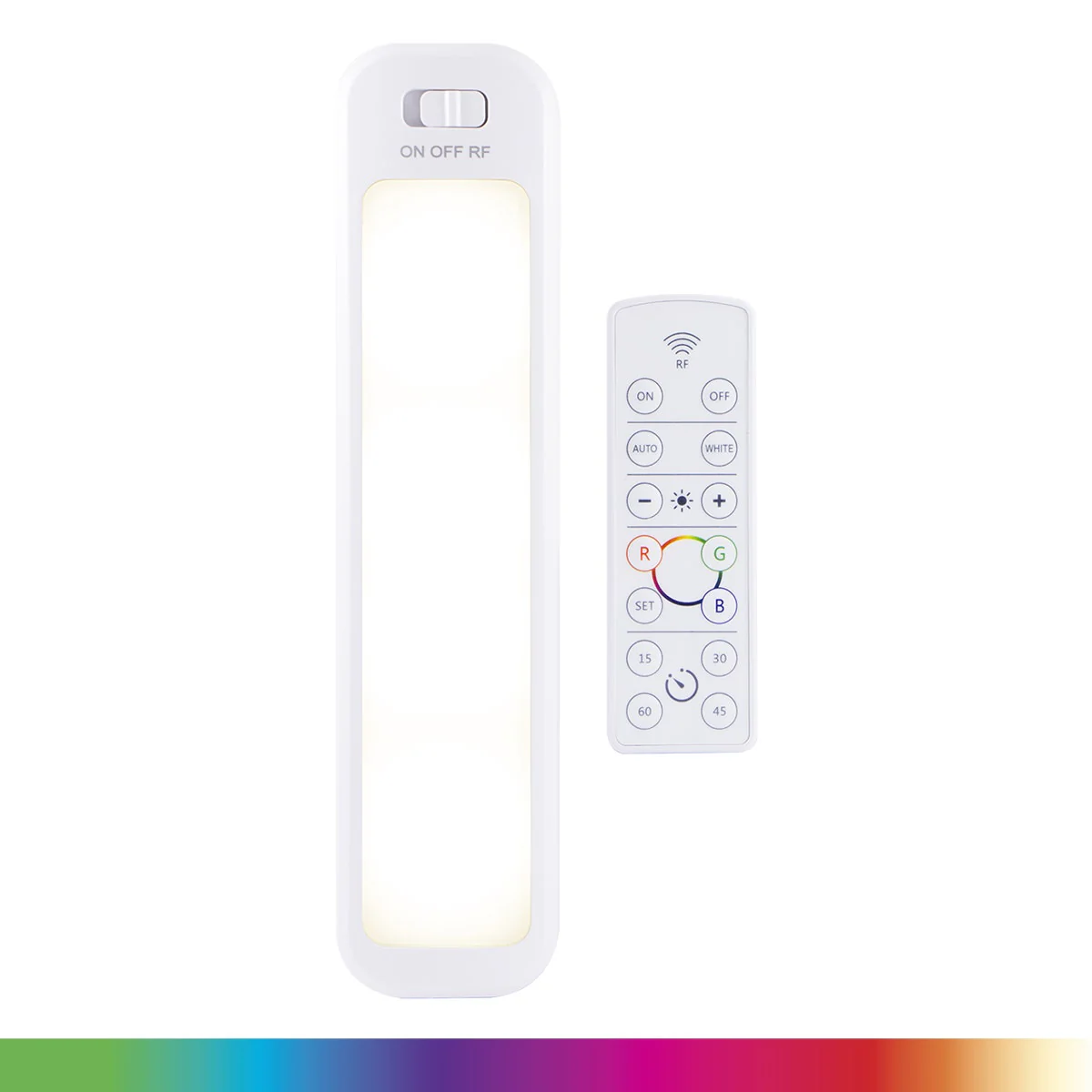 GE 12in. Battery Operated Color-Changing LED Light Bar with Remote, White - Image 3