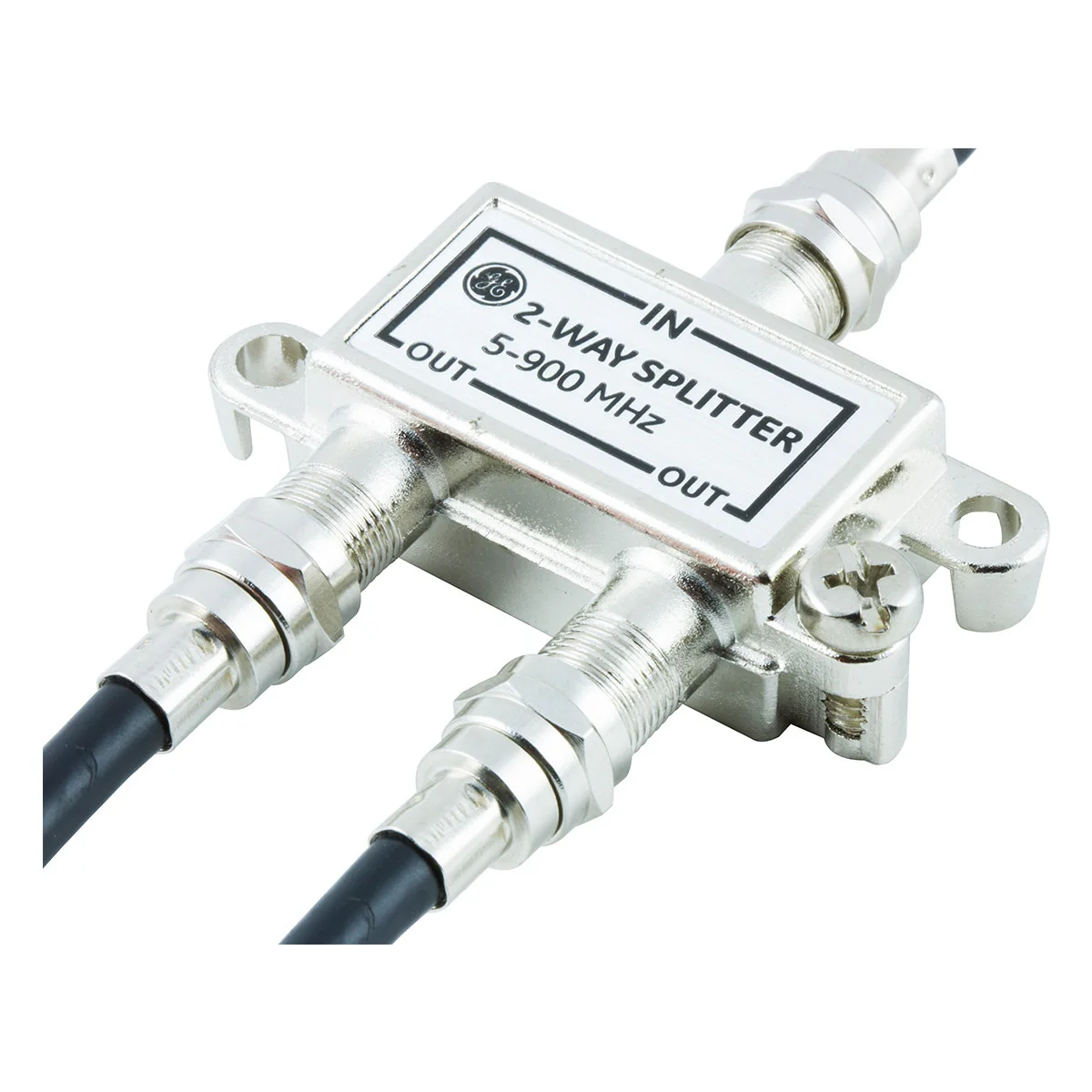 GE 2-Way Signal Splitter, Silver - Image 5