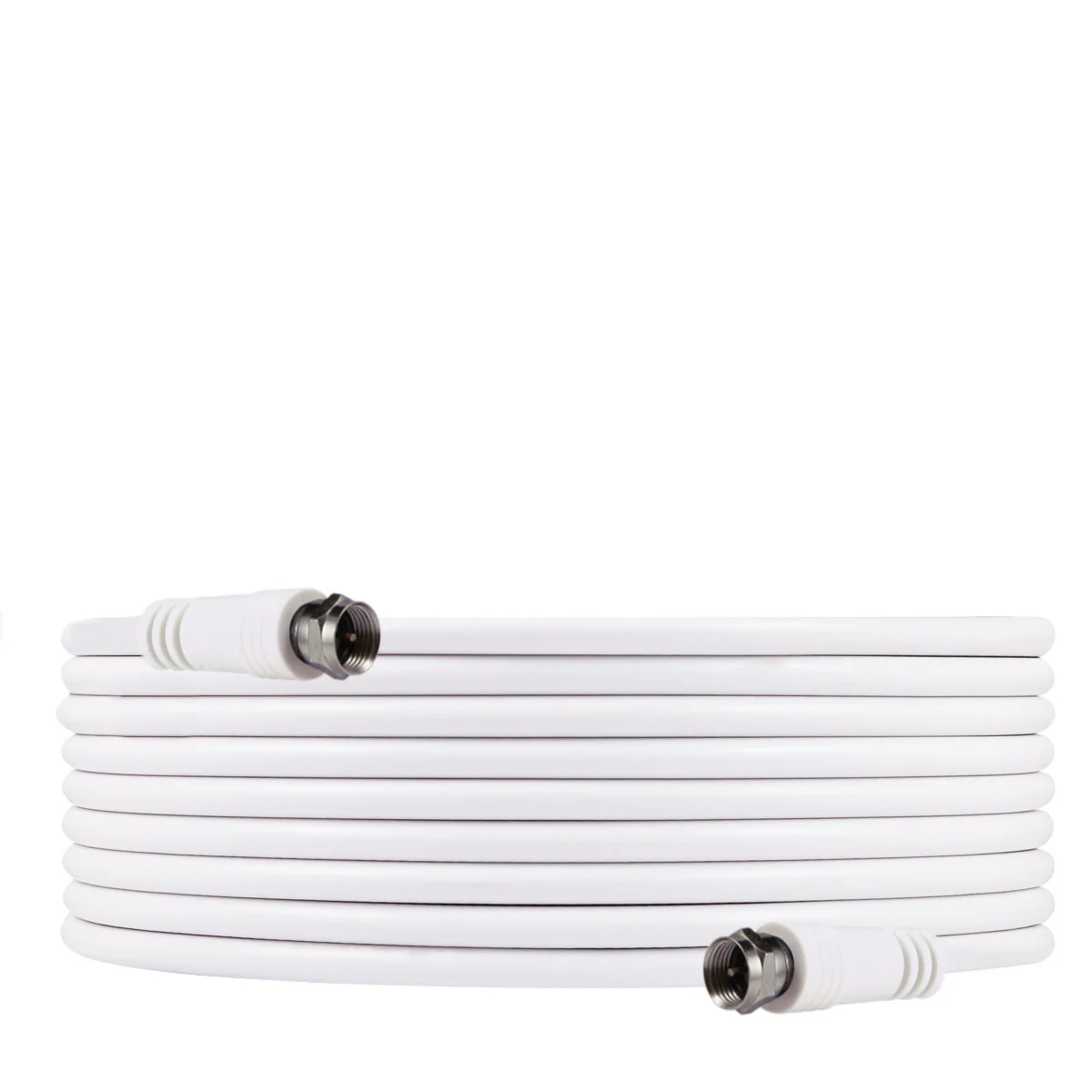 GE 25ft. RG6 Coaxial Cable, F-Type Connectors, White