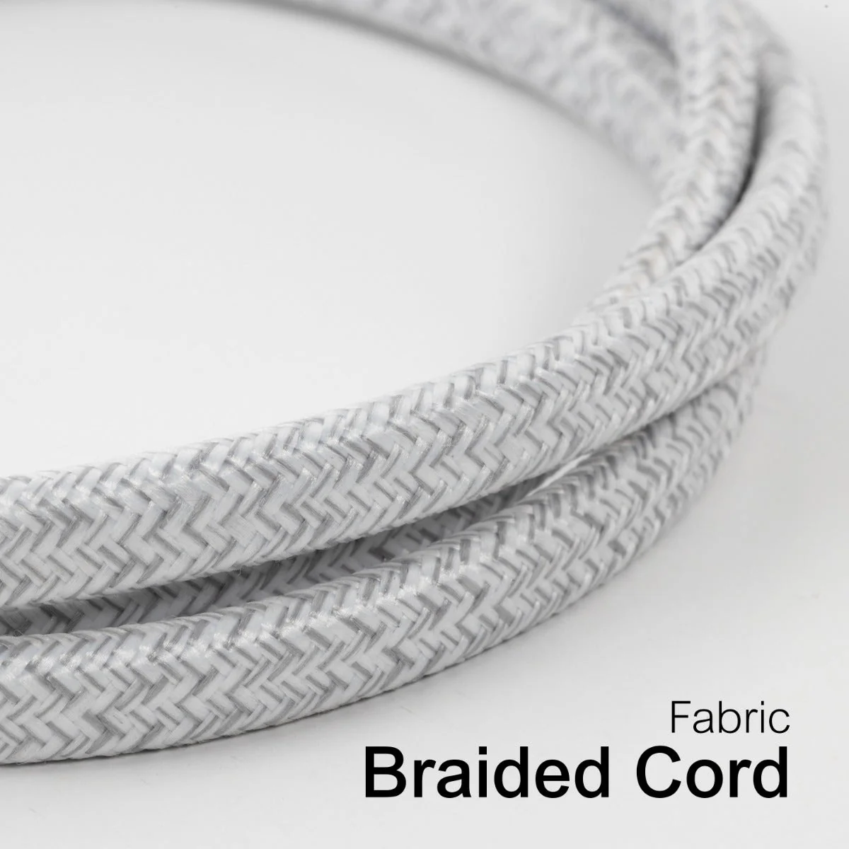 GE 3-Outlet 6ft. Dual Split Braided Extension Cord, White - Image 5