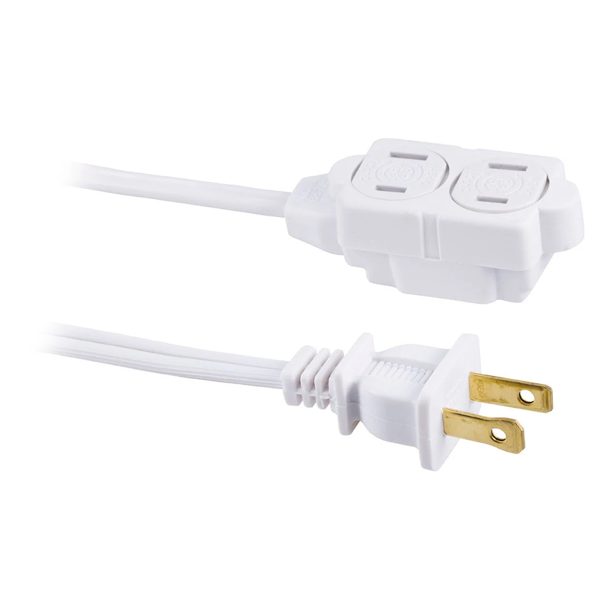 GE 3-Outlet 6ft. Extension Cord with Twist-to-Close Safety Outlets, White - Image 4