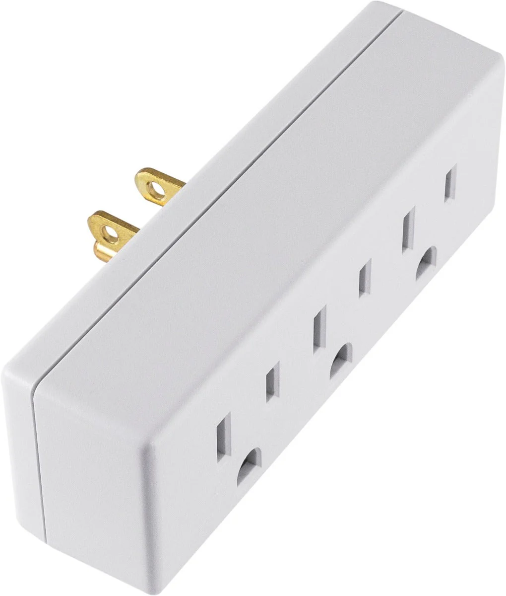 GE 3-Outlet Wall Tap, White - Image 7
