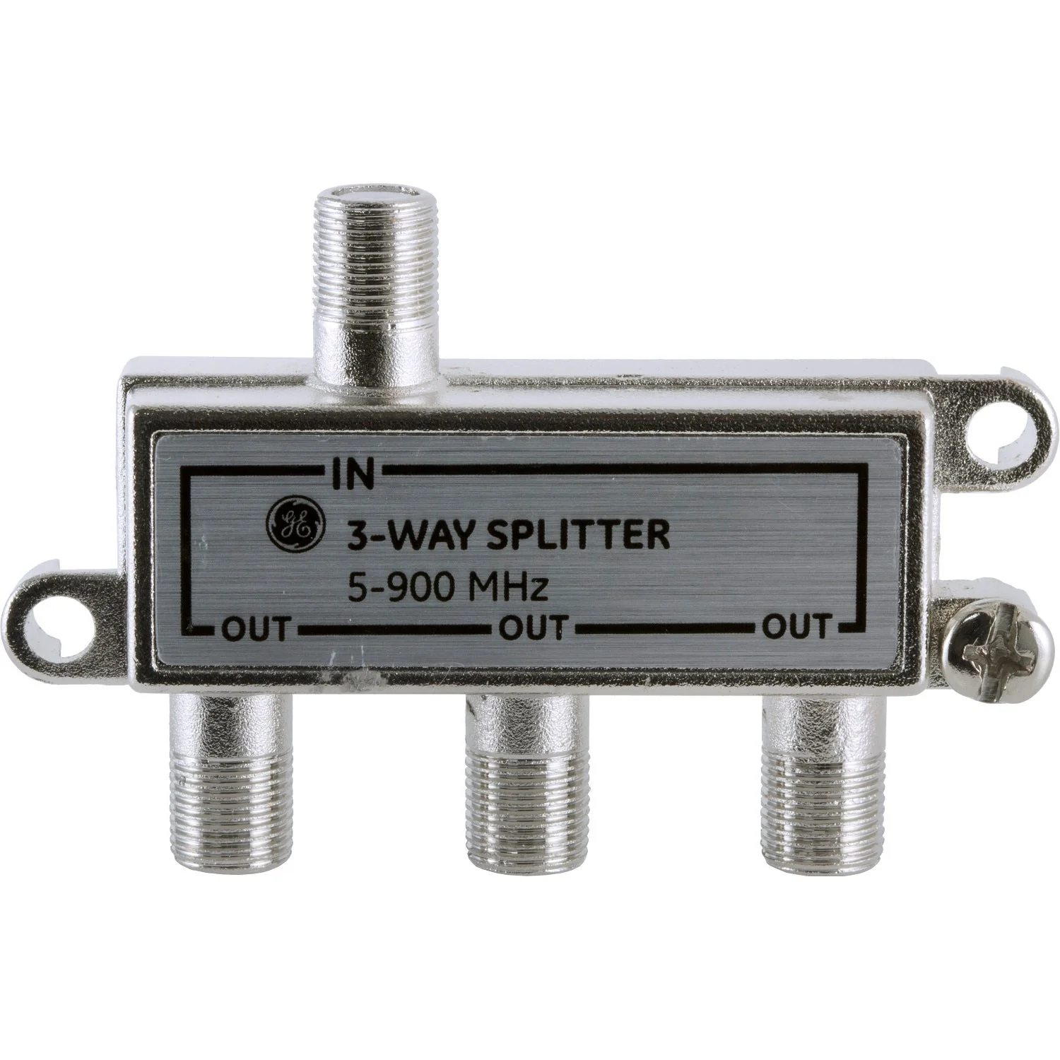 GE 3-Way Signal Splitter, Silver - Image 3