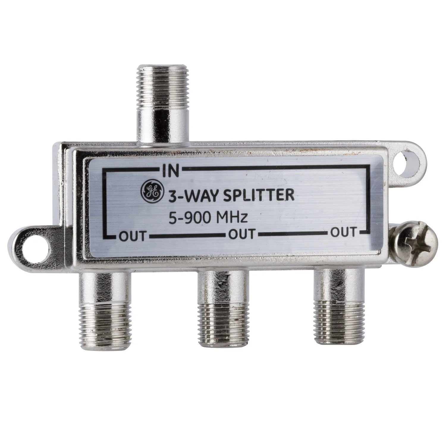GE 3-Way Signal Splitter, Silver - Image 4