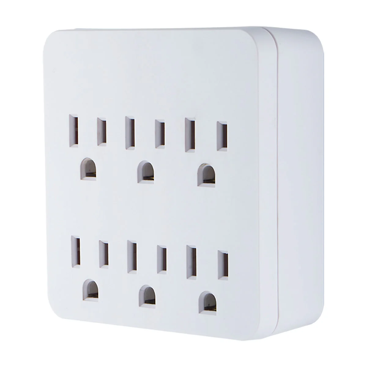 GE 6-Outlet Wall Tap with Surge Protection, White - Image 2