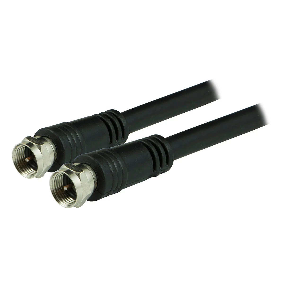 GE 6ft. RG6 Coaxial Cable with F-Type Connectors, Black - Image 2