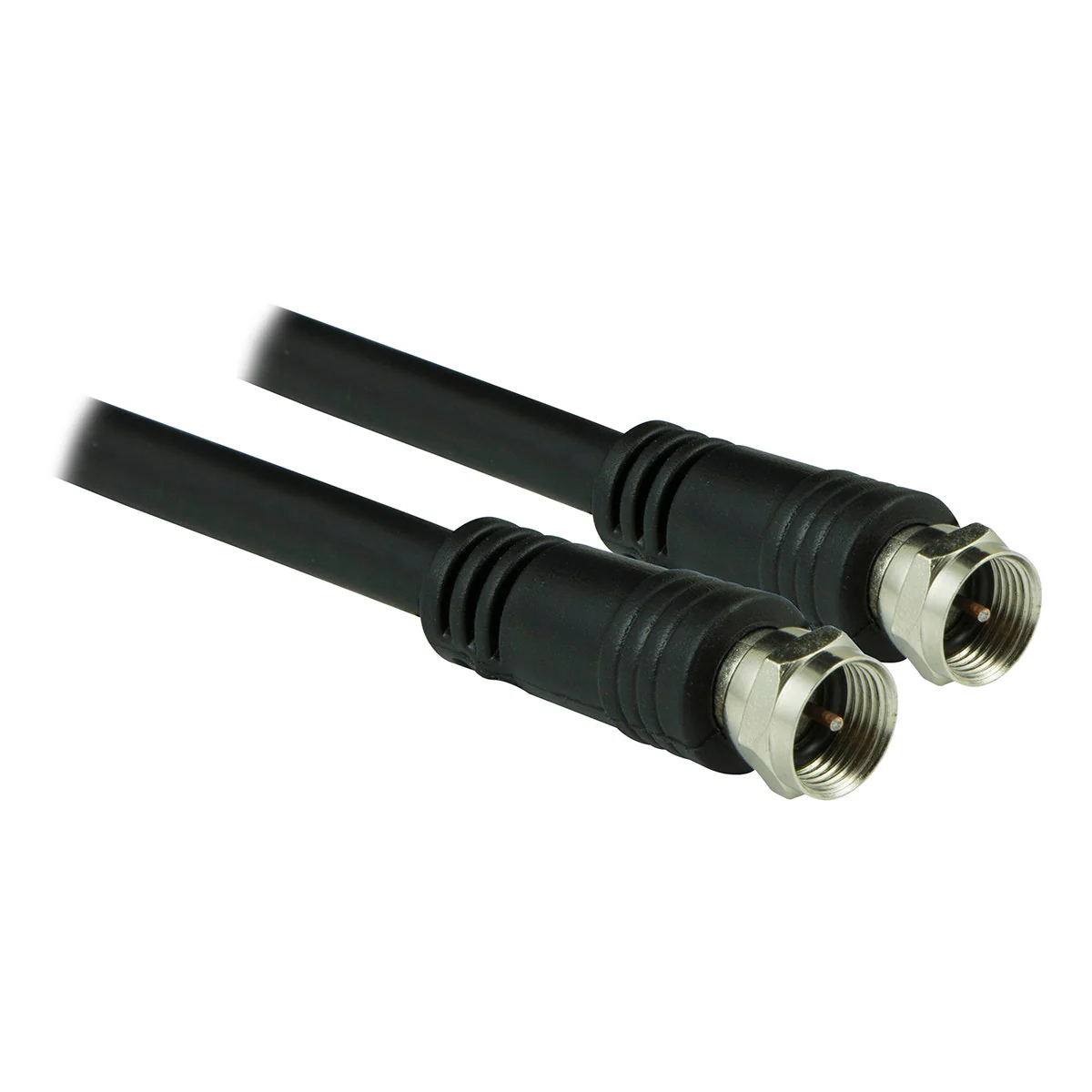 GE 6ft. RG6 Coaxial Cable with F-Type Connectors, Black - Image 3