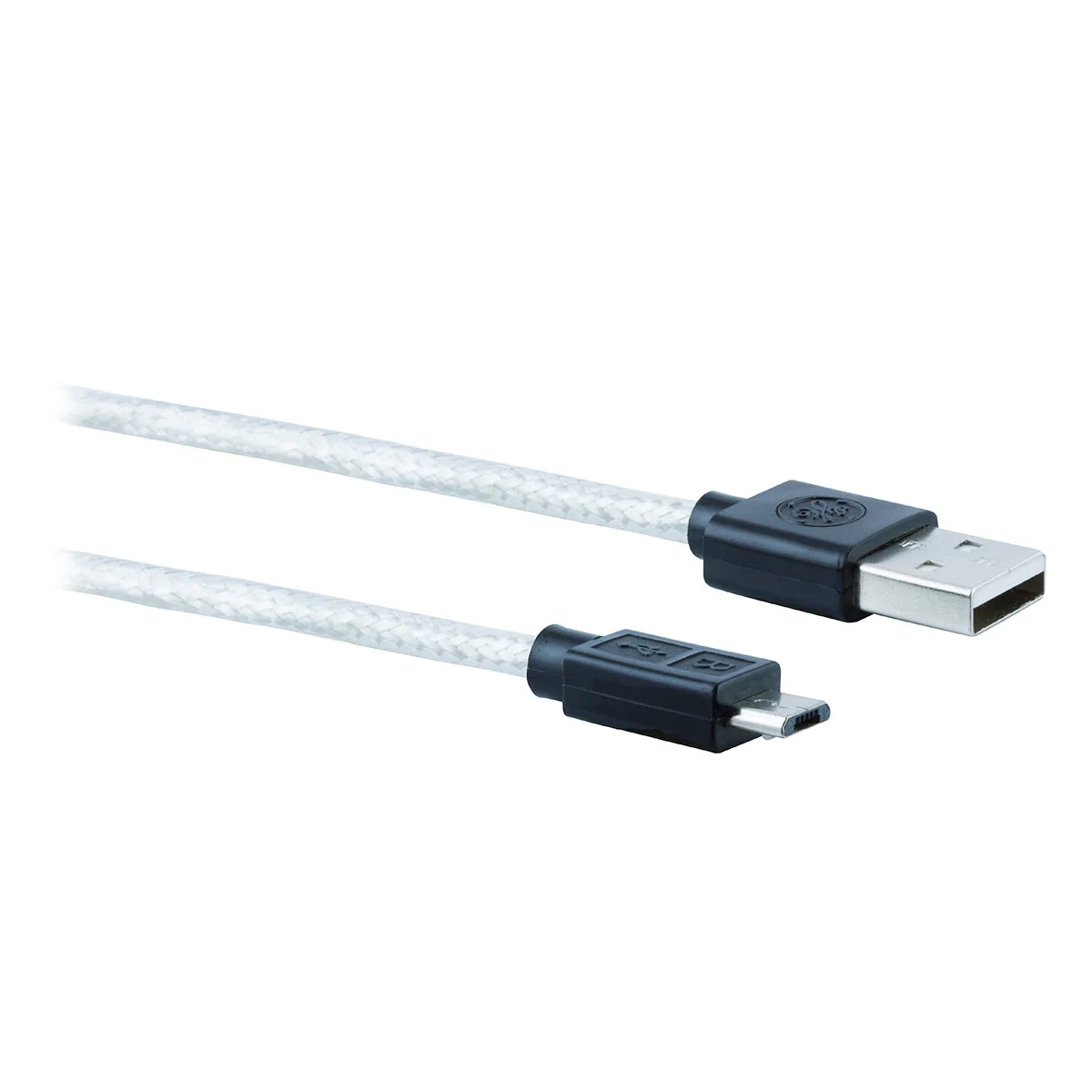 GE 6ft. USB-A to Micro USB Charging Cable, Silver - Image 3