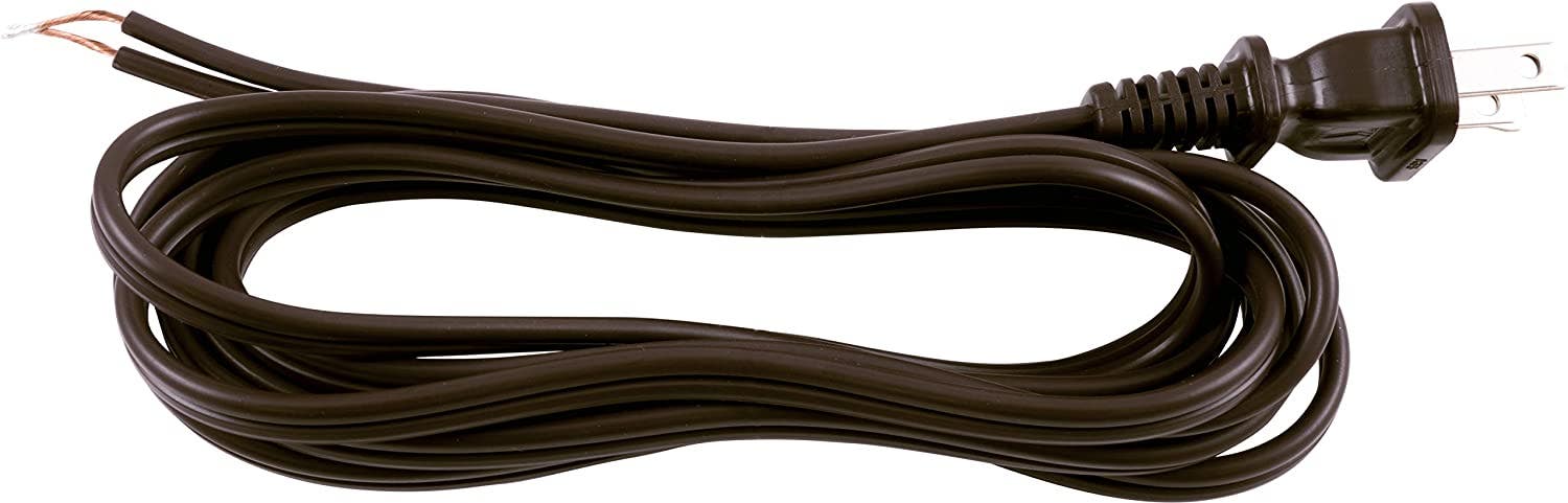 GE 8ft. Polarized Replacement Lamp Cord, Brown - Image 4