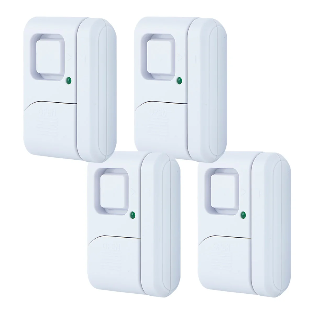 UltraPro Battery Operated Magnetic Window or Door Alarm, 4 Pack, White - Image 8