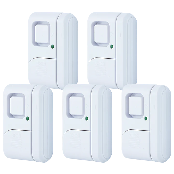 UltraPro Battery-Operated Magnetic Window or Door Alarm, 5 Pack, White - Image 9