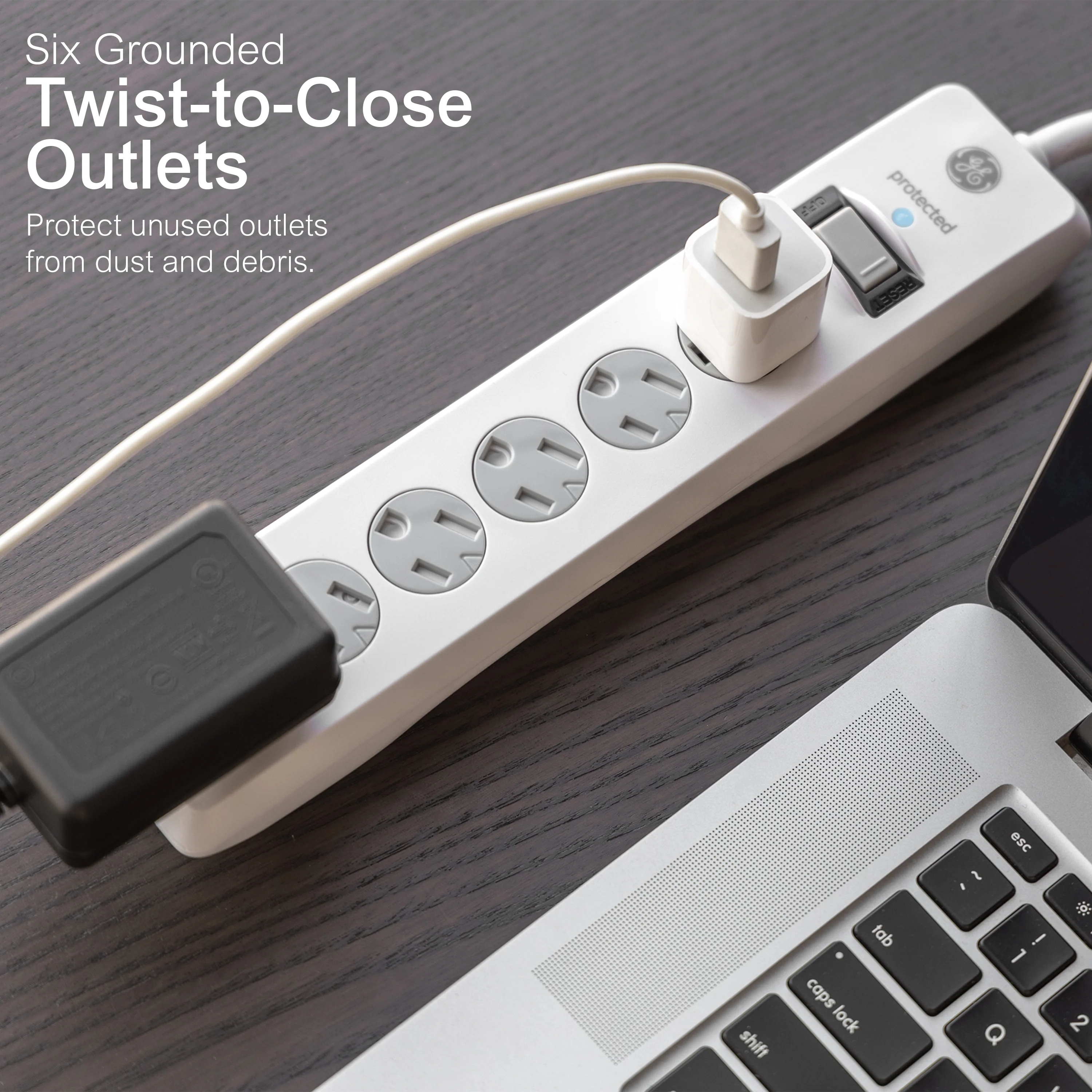 GE-branded 6-Outlet Surge Protector - Image 2
