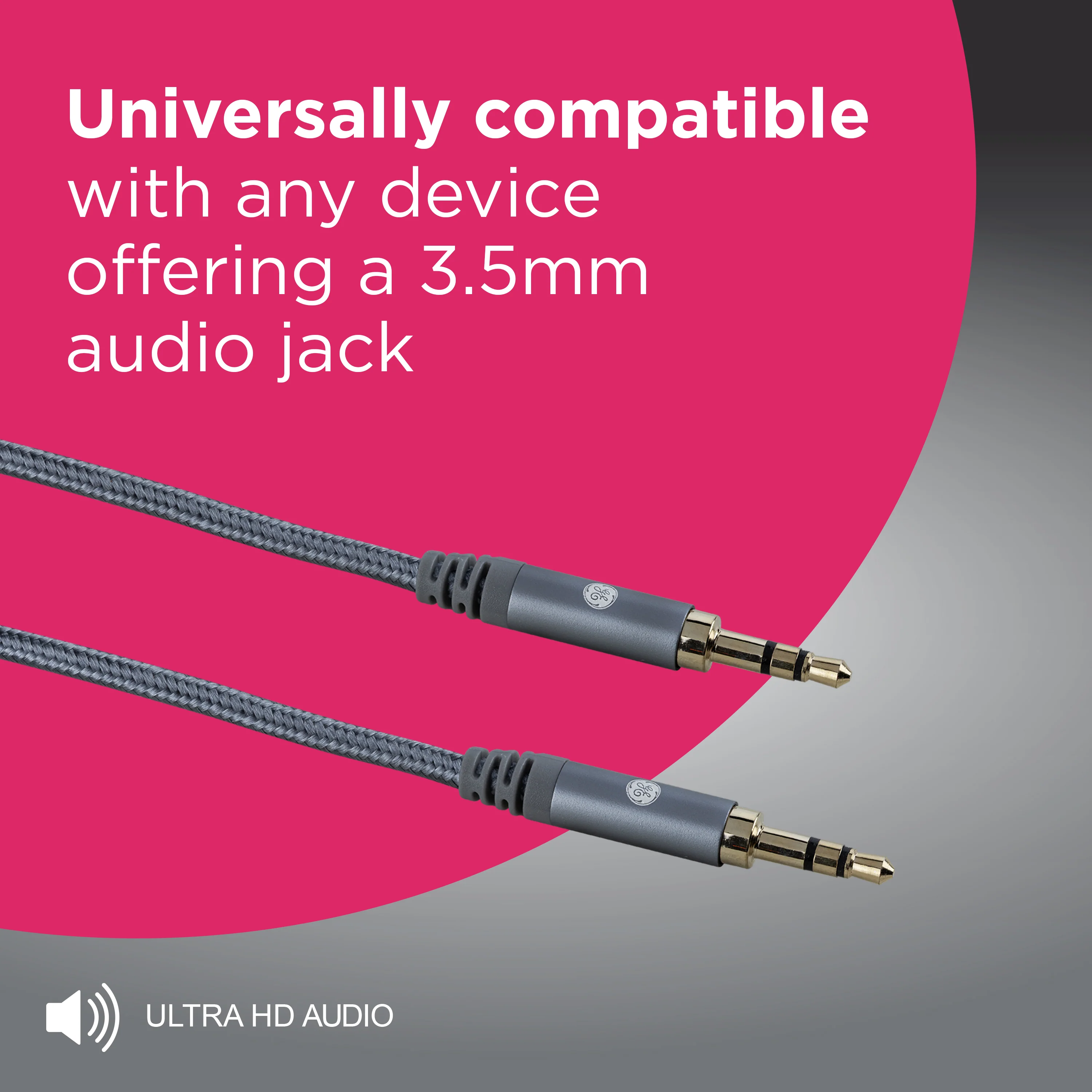 GE-branded 6ft. 3.5mm Audio Cable - Image 5