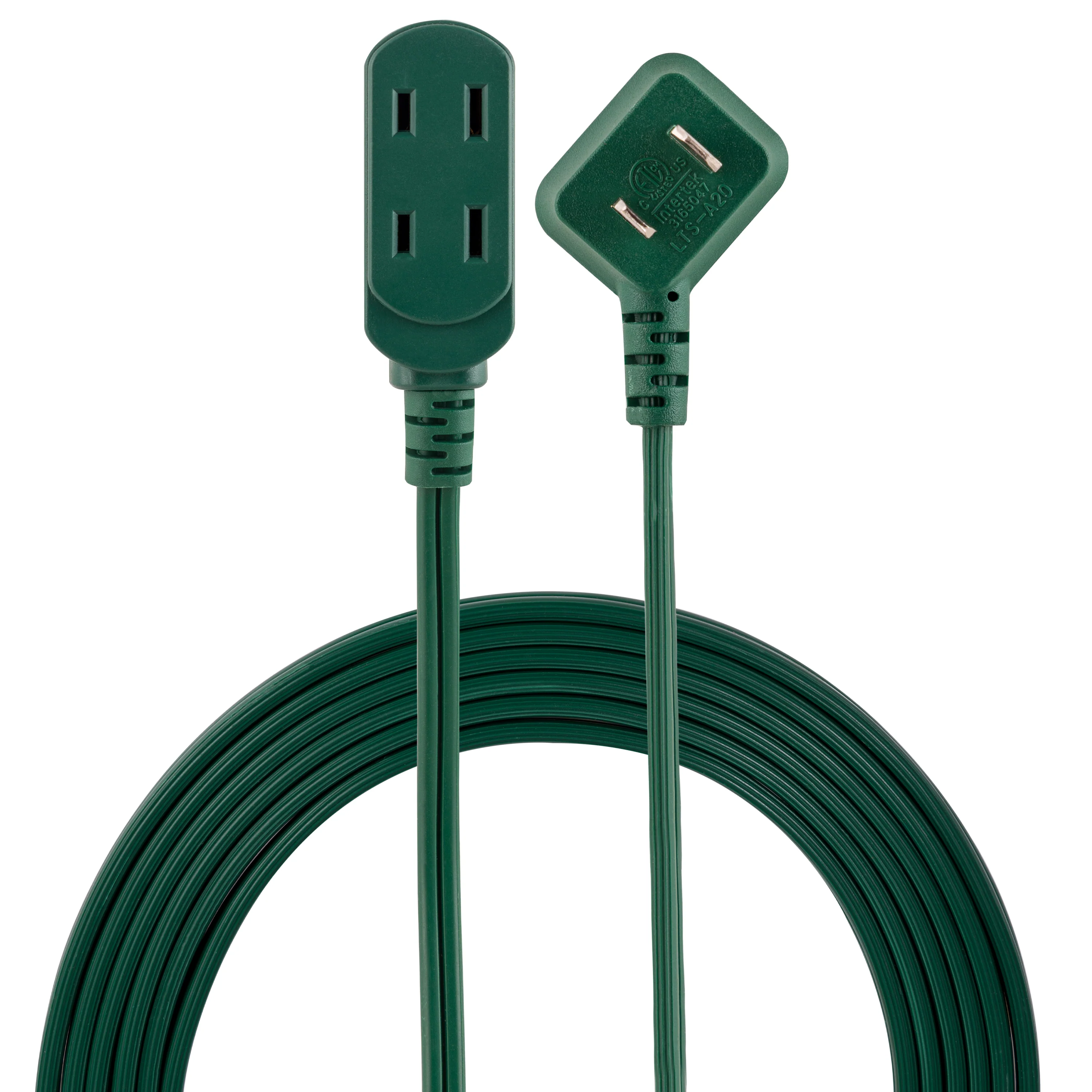GE-branded UltraPro 3-Outlet Polarized Extension Cord, 15ft., Indoor, Green - Image 7