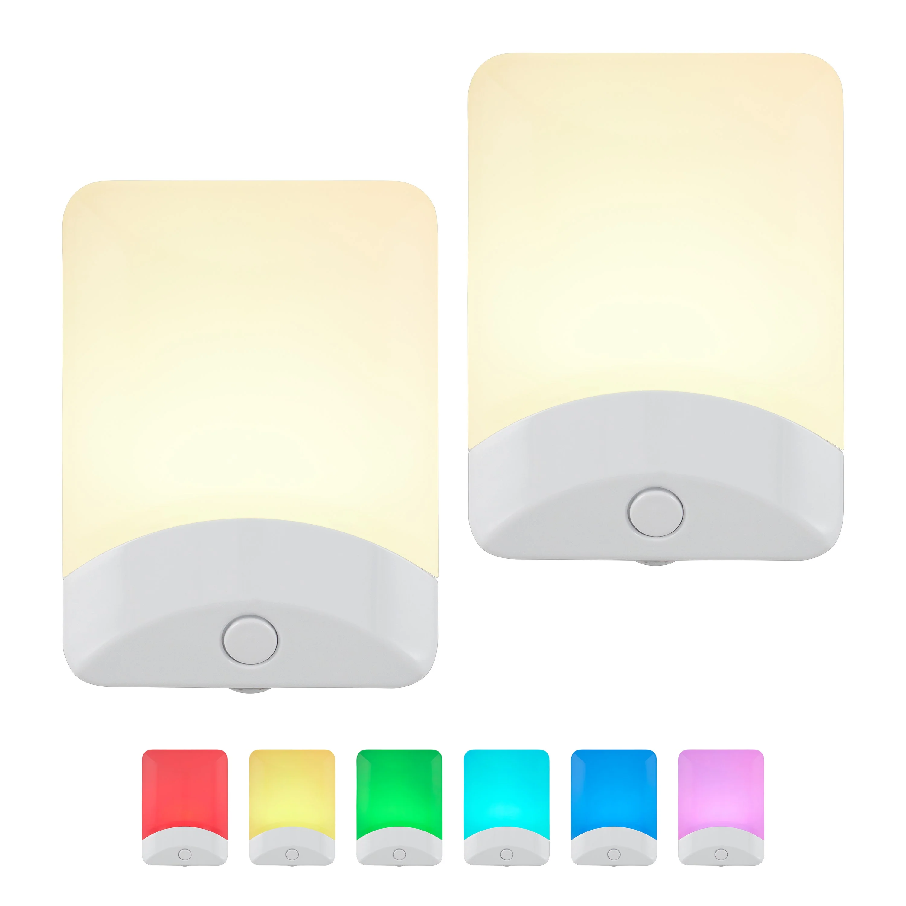 GE Color Changing Light Sensing LED Night Light, 2 Pack, White - Image 8