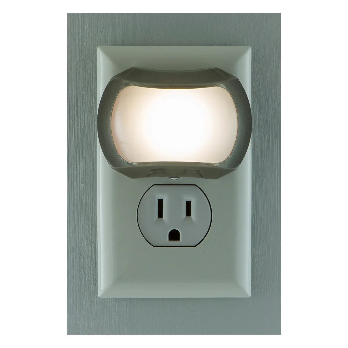 GE Light Sensing LED Night Light, Brushed Nickel - Image 6