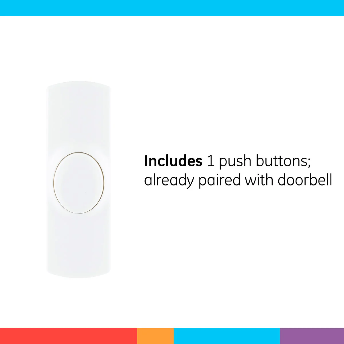 GE Plug-In 2-Chime Wireless Door Chime Kit, White - Image 5