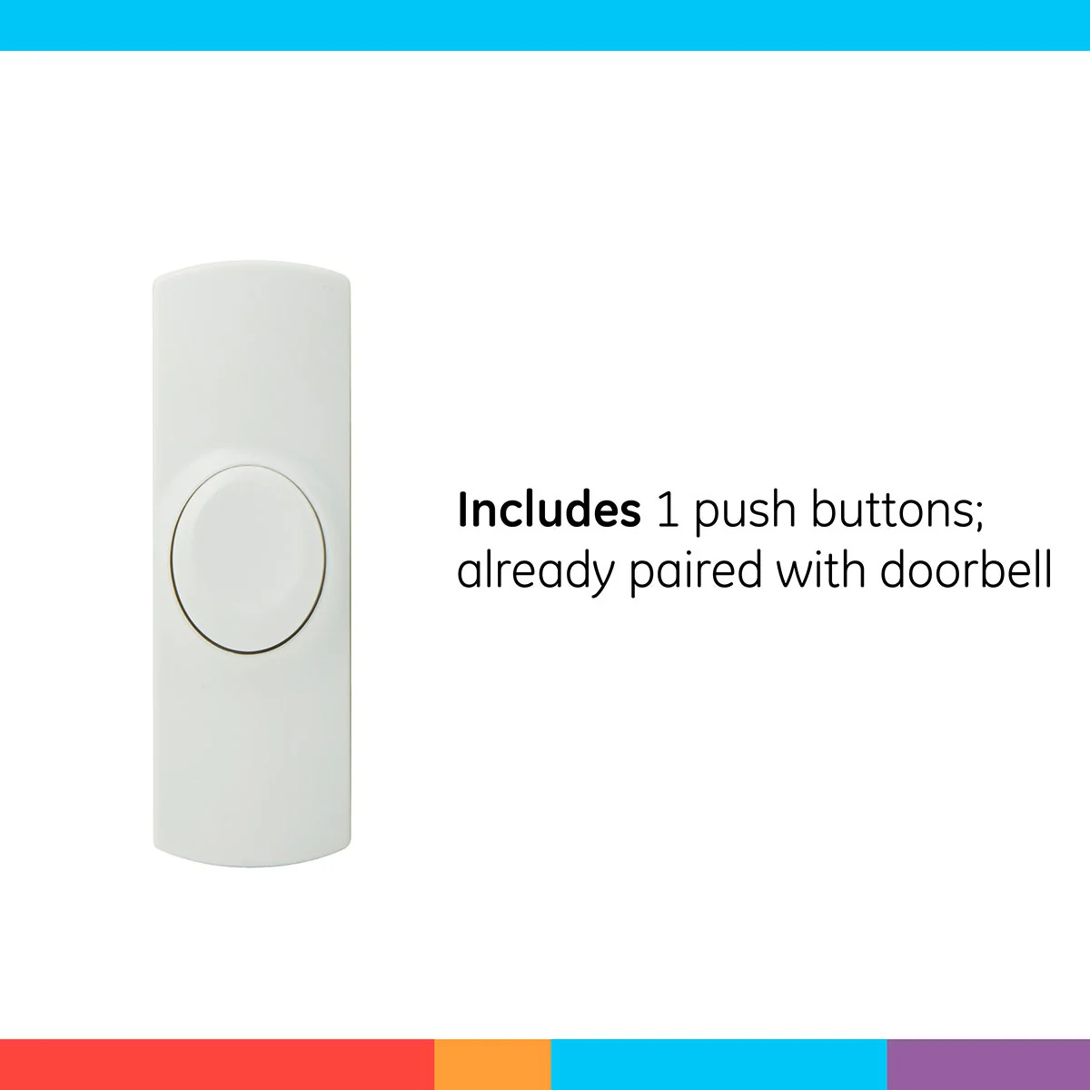 GE Plug-In 8-Chime Wireless Door Chime Kit, White - Image 5